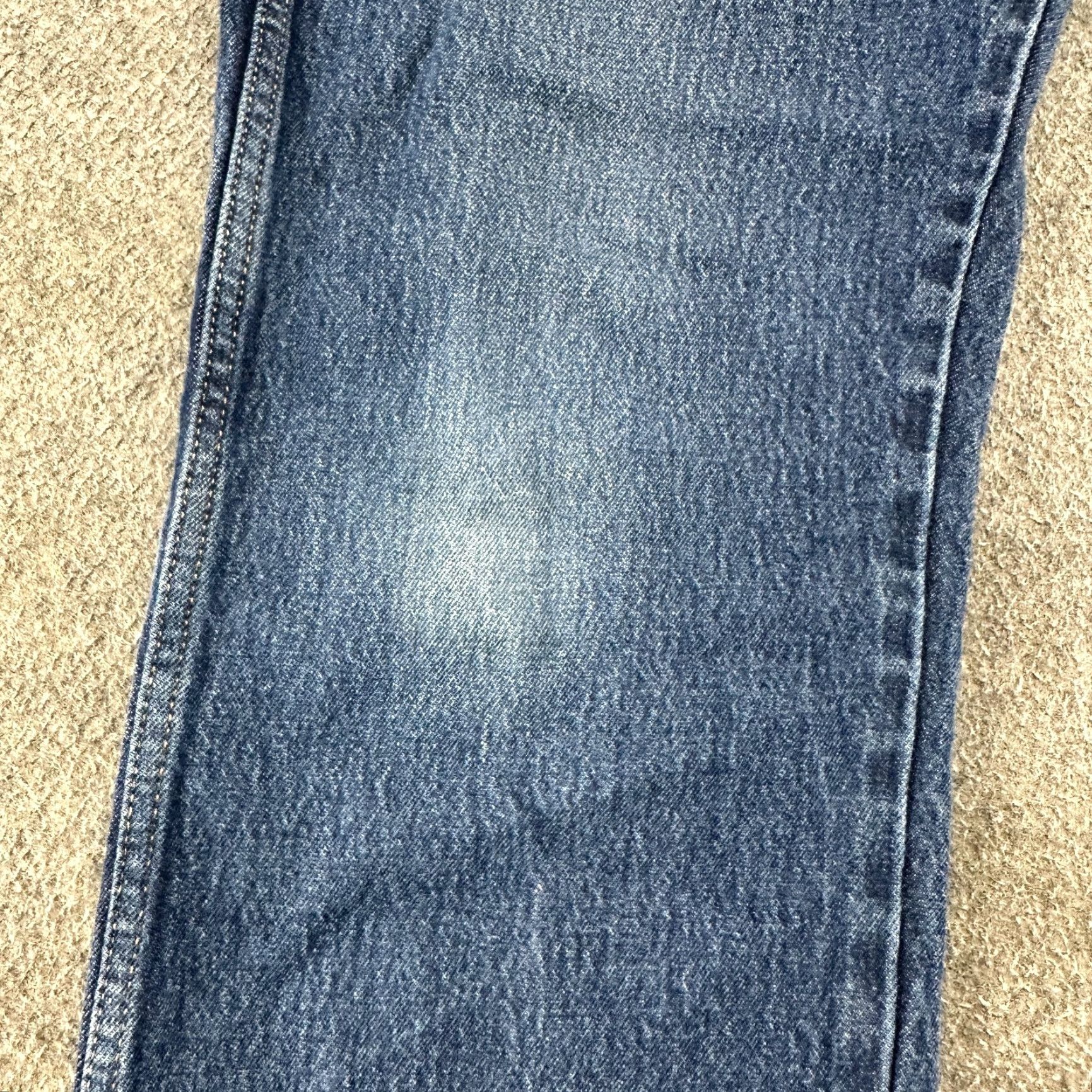 Levi's Levi's Western Fit Jeans Mens 38x34 Blue Classic Straight Leg Medium Wash Cotton Denim Straight 5-Pocket Mens Jeans Levi's 502 Blue Size US 38 / EU 54 - 4 Thumbnail