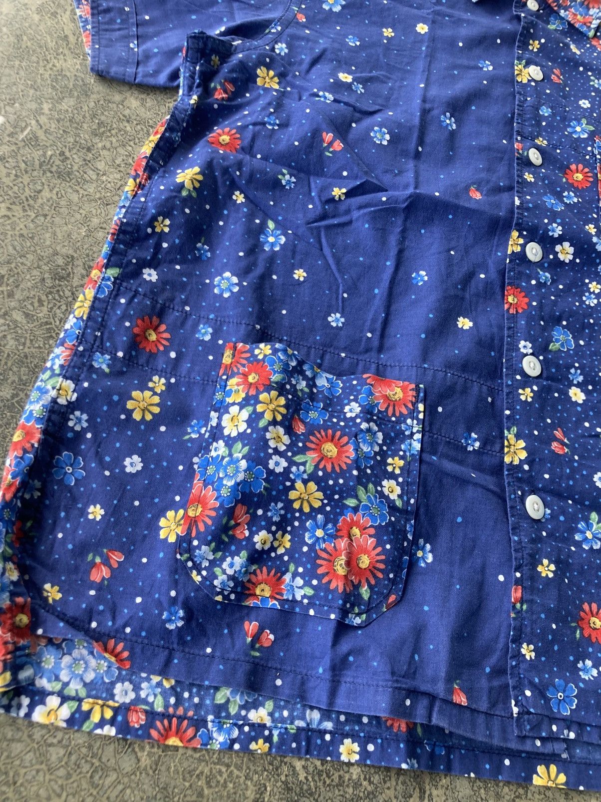 Engineered Garments Engineered Garments Floral Motif Print Blue Buttons Ups Size M / US 6-8 / IT 42-44 - 6 Thumbnail