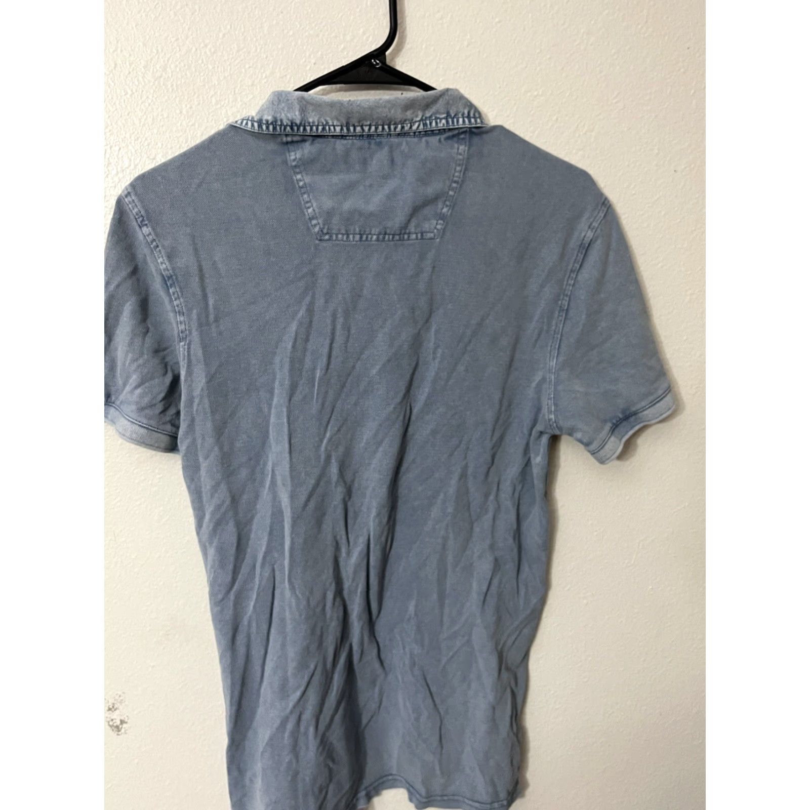 Vintage Polo Chambray Short Sleeve Lightweight Blue Men's Small Size US S / EU 44-46 / 1 - 2 Thumbnail