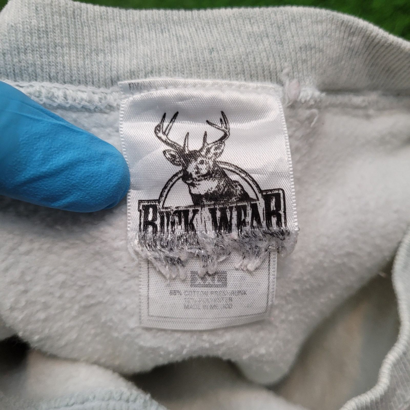 Vintage VTG 90s Buck Wear Hunting Sweatshirt Boxy Drop Shoulder XL Size US XL / EU 56 / 4 - 6 Thumbnail