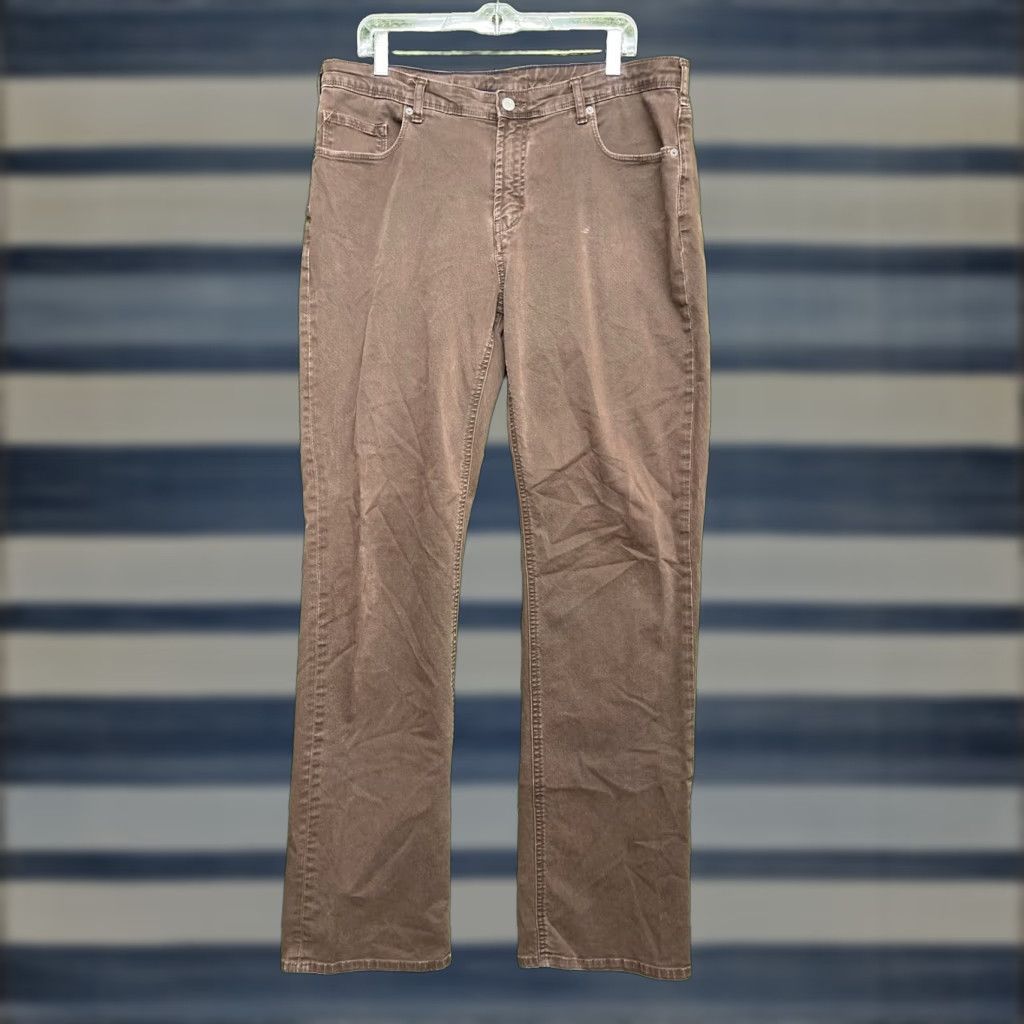 Bonobos Bonobos Pants Mens 36x34 Straight Fit Flat Front Denim Brown Casual Jeans Shirt? Size US 36 / EU 52 - 1 Thumbnail
