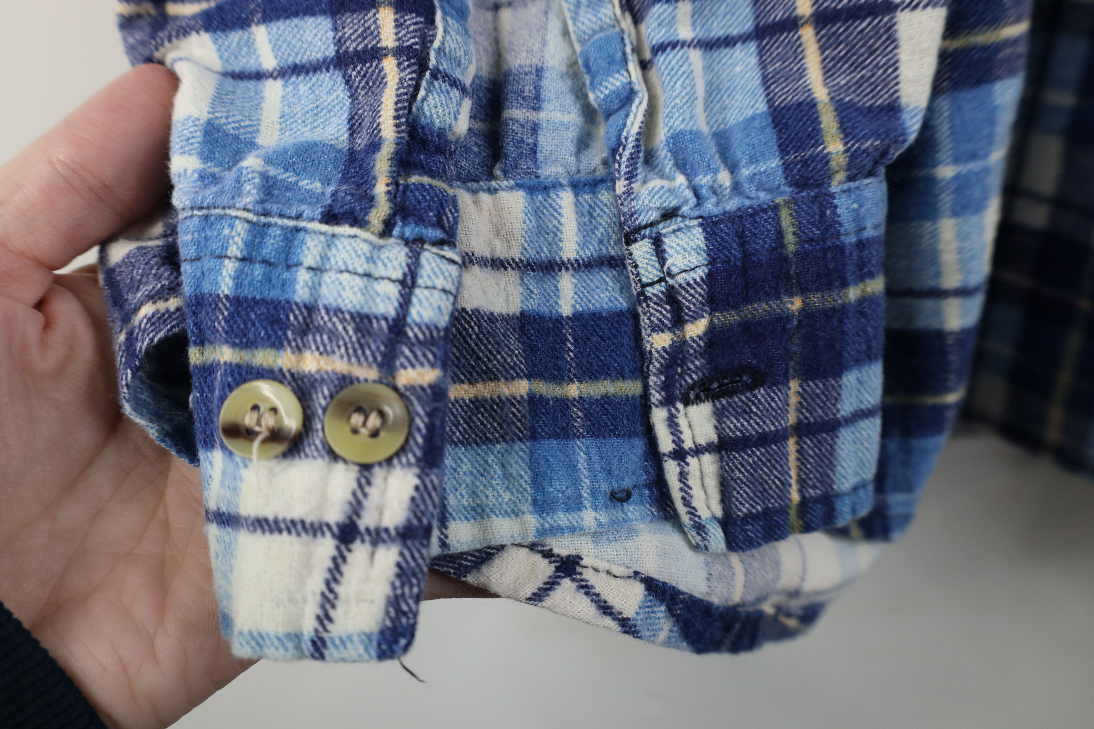 Vintage Vintage 90s Streetwear Baggy Flannel Button Down Shirt Plaid Size US XL / EU 56 / 4 - 5 Thumbnail