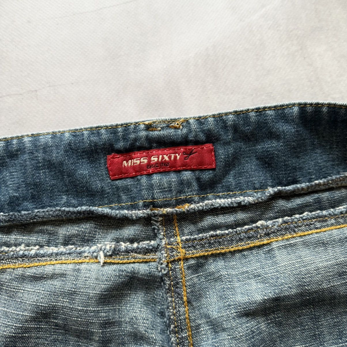 Miss Sixty Y2K Miss Sixty Cargo Straight Hysteric Glamour Style Jeans Size 29" - 9 Thumbnail