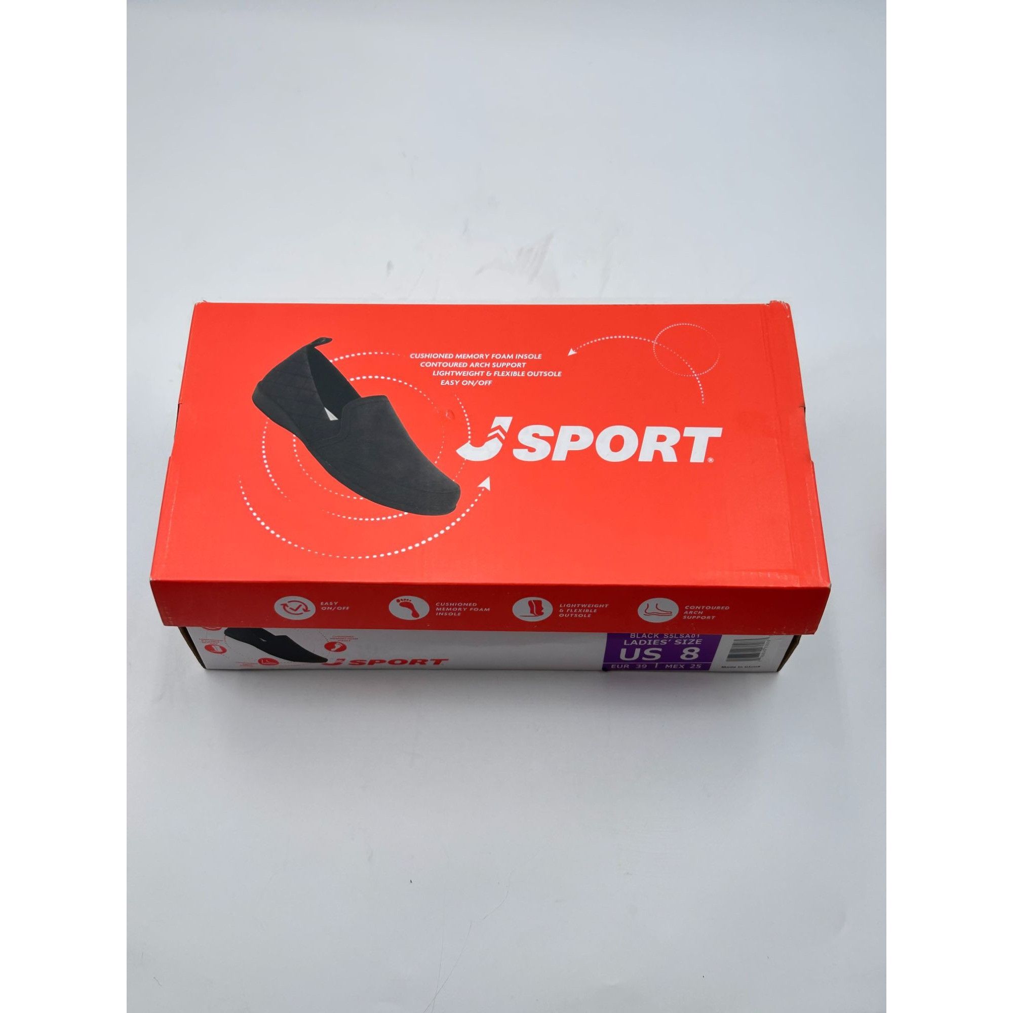 Other JSport Lisa Women US 8 Black Slip On Shoes Memory Foam Comfo Size US 8 / IT 38 - 8 Thumbnail
