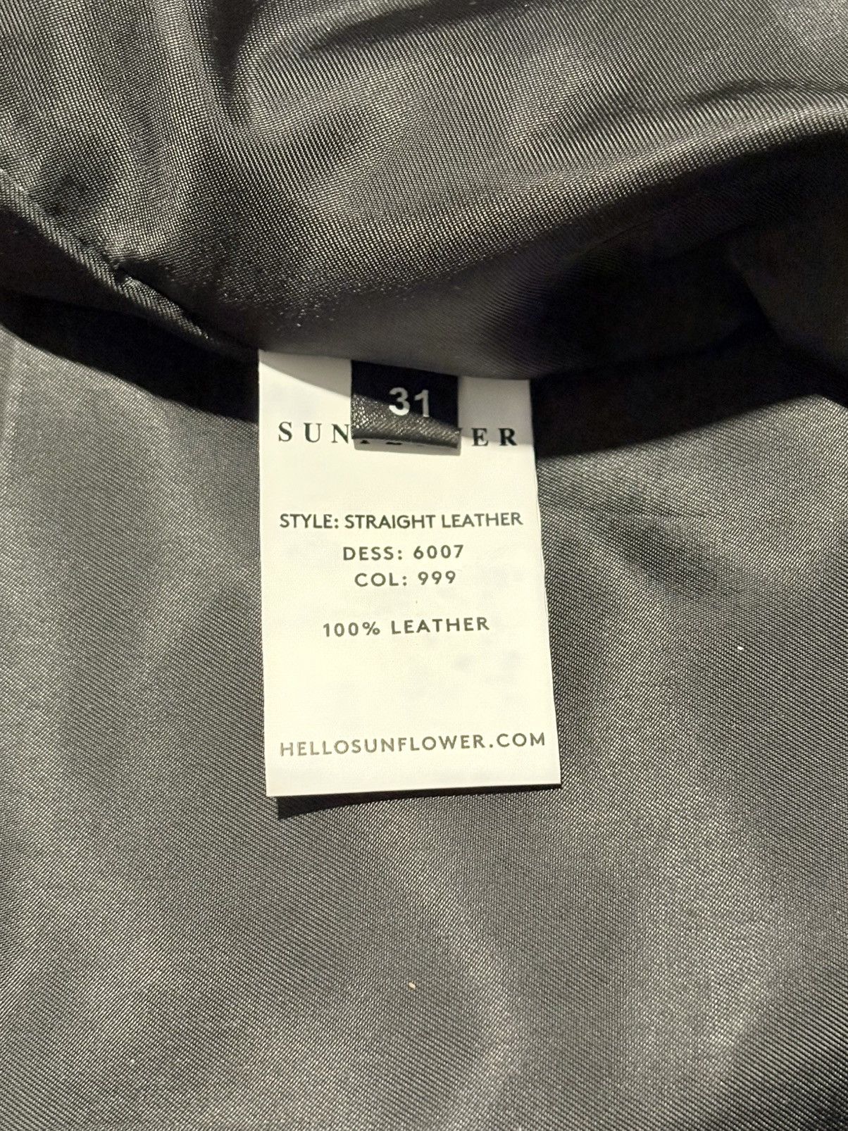 Sunflower Straight Leather Trouser Size US 31 - 5 Thumbnail