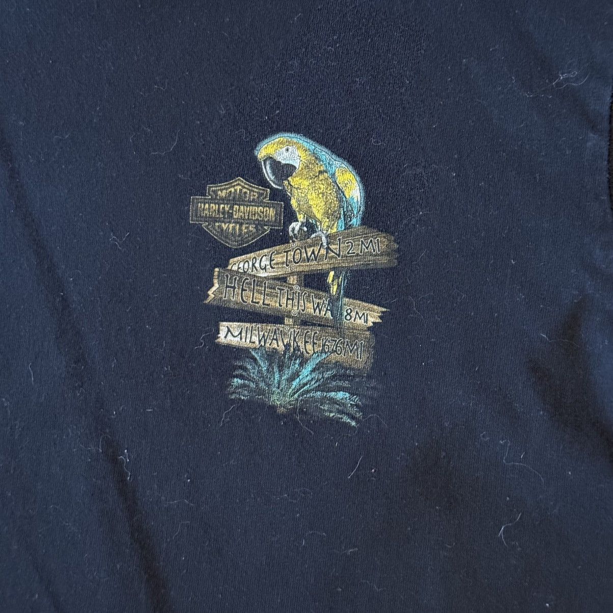 Harley Davidson 2007 Harley Davidson Double Sided Grand Cayman T-Shirt Size US L / EU 52-54 / 3 - 2 Thumbnail