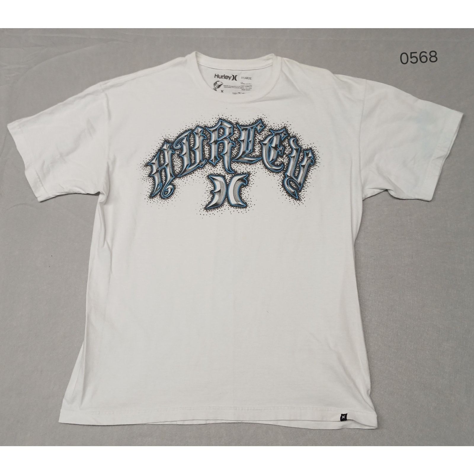 Hurley Hurley XL White Vintage Crew Neck Print Short Sleeve T-shirt Size US XL / EU 56 / 4 - 1 Thumbnail