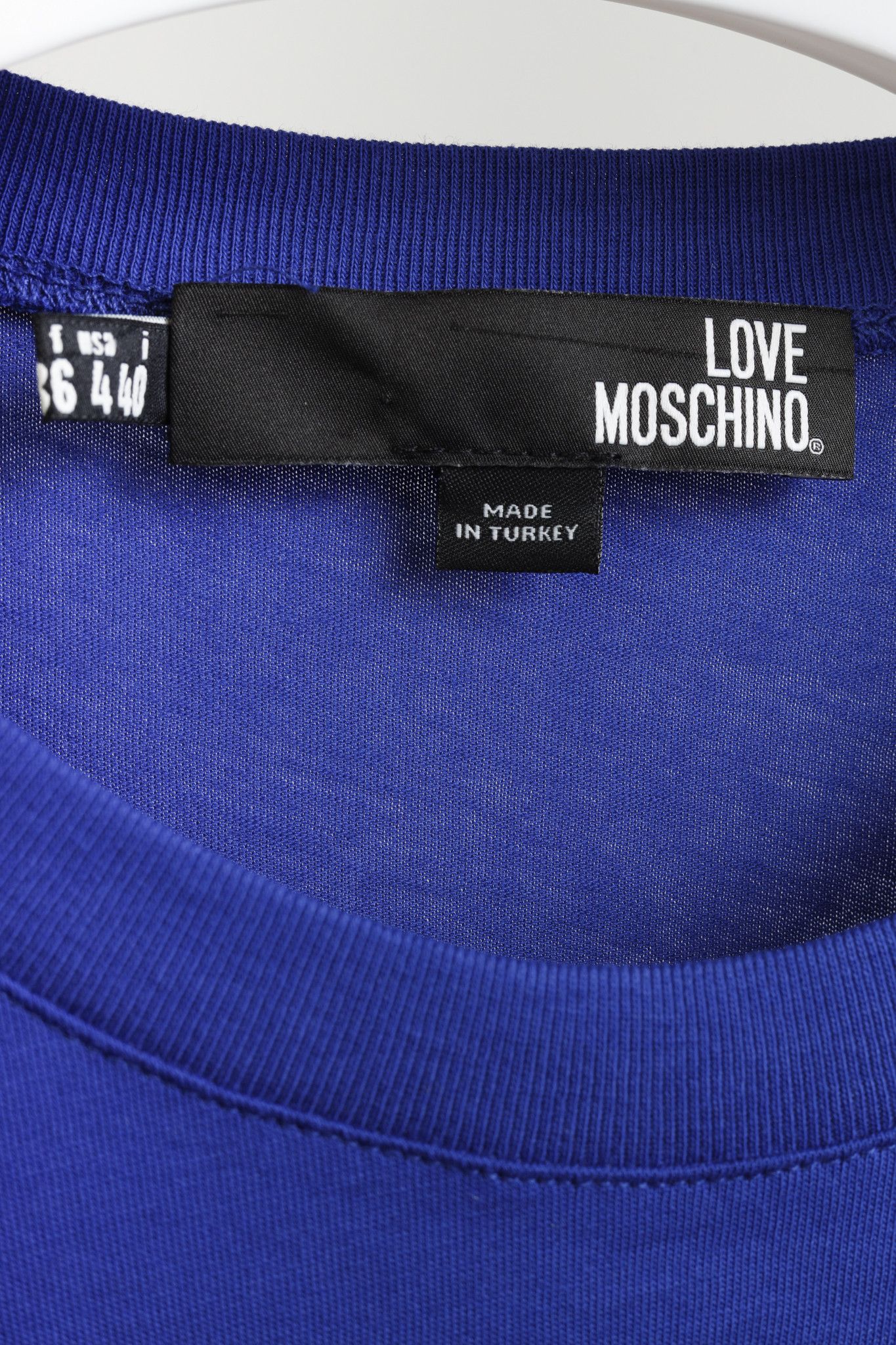 Love Moschino Love Moschino Blue Superhero Tee Size S / US 4 / IT 40 - 4 Thumbnail