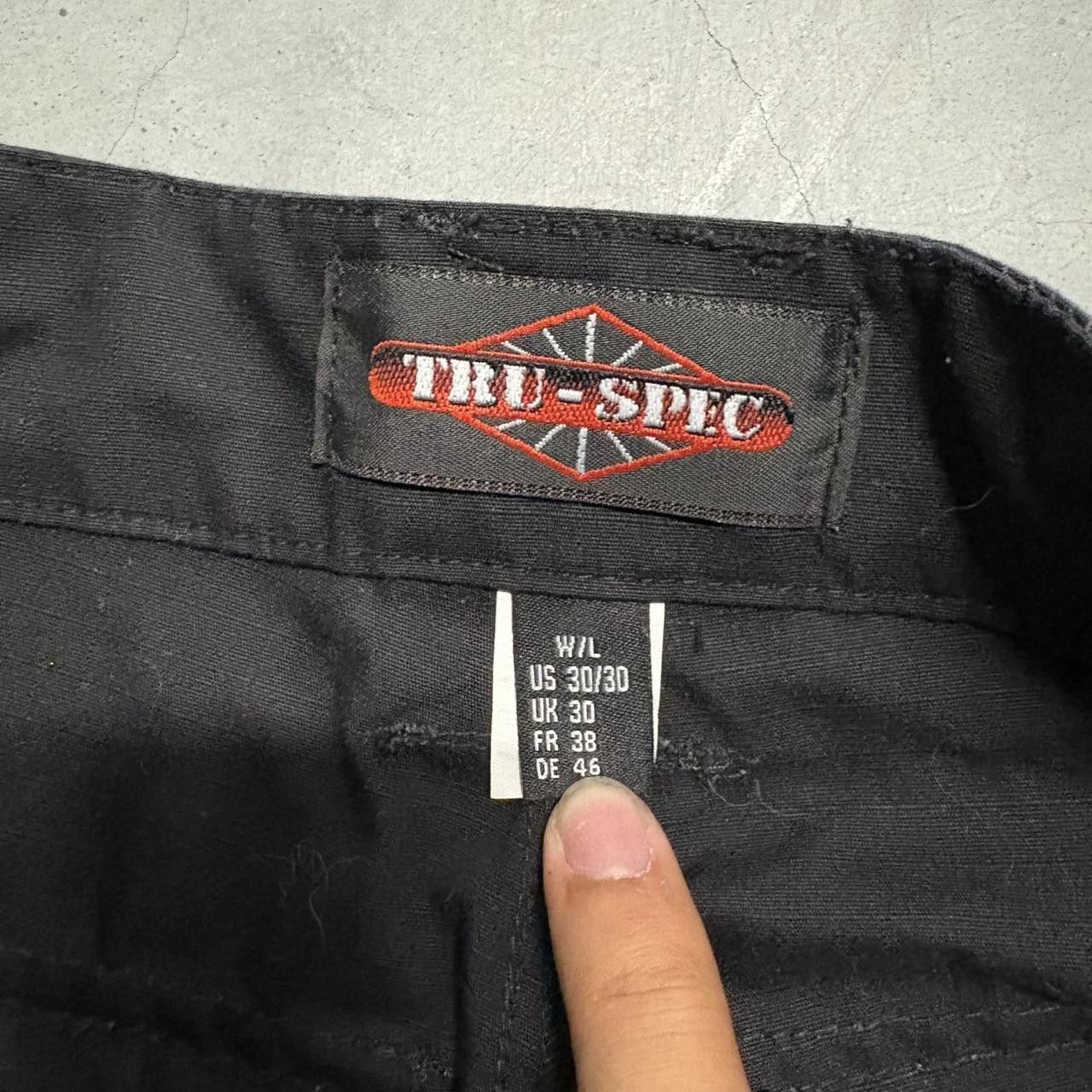 Japanese Brand × Vintage Crazy Vintage Y2K/2000s Baggy Black Skater Style Cargo Pants! Size US 29 - 6 Thumbnail