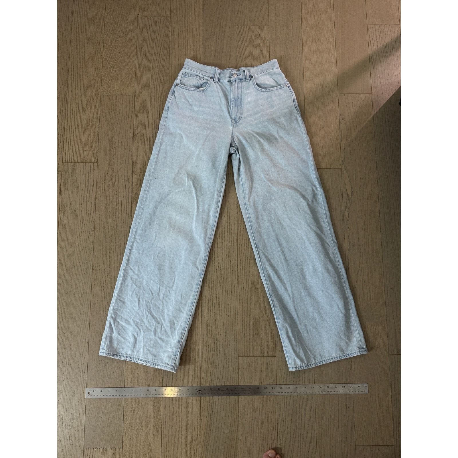 Madewell Madewell Superwide-Leg Jeans High Rise, 100% Cotton Size 28" / US 6 / IT 42 - 1 Thumbnail