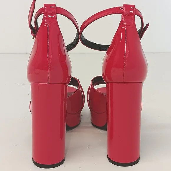 Versace Versace Medusa Logo Pink Patent Leather Platform Heels US8 Size US 8 / IT 38 - 10 Thumbnail