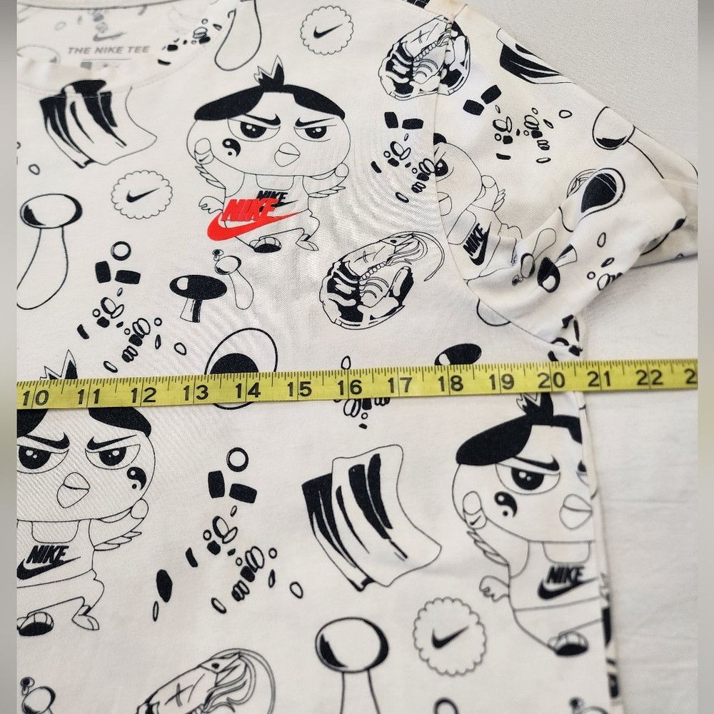 Nike Nike White & Black Character Graphic Tee Baggy Shirt Size US M / EU 48-50 / 2 - 4 Thumbnail