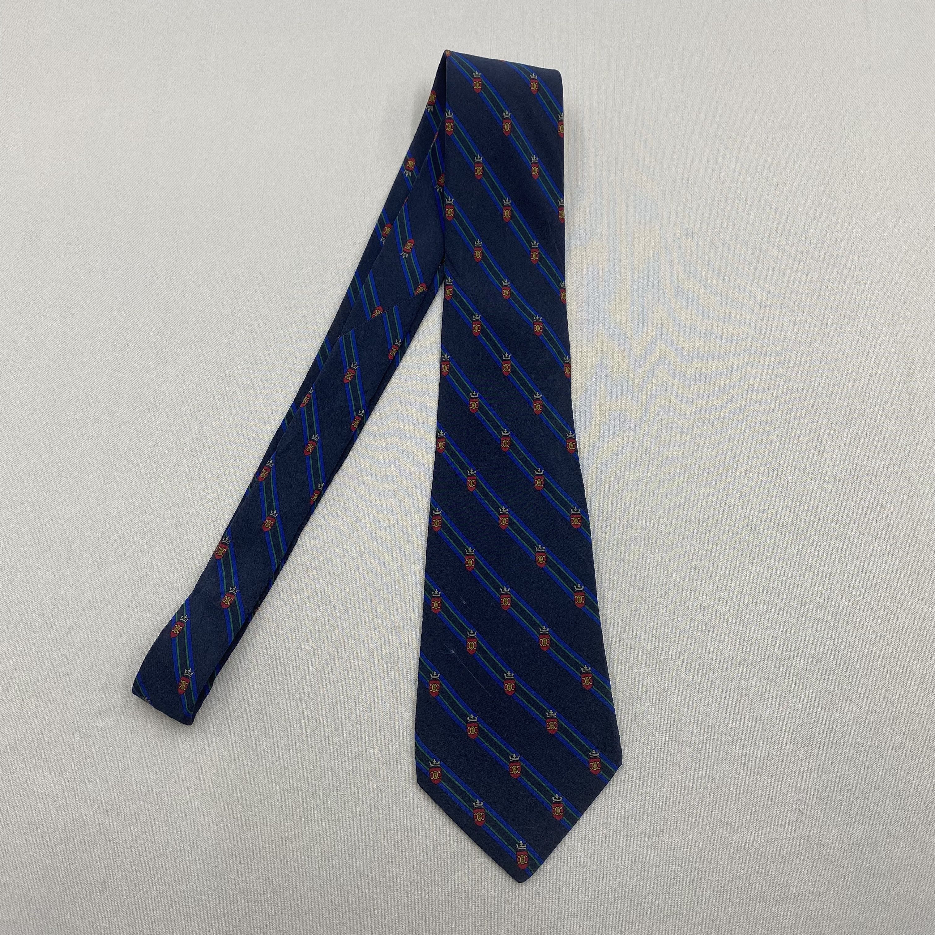 Celine Vintage Celine SILK Necktie Cravate Pure Silk Neck Tie Size ONE SIZE - 4 Thumbnail