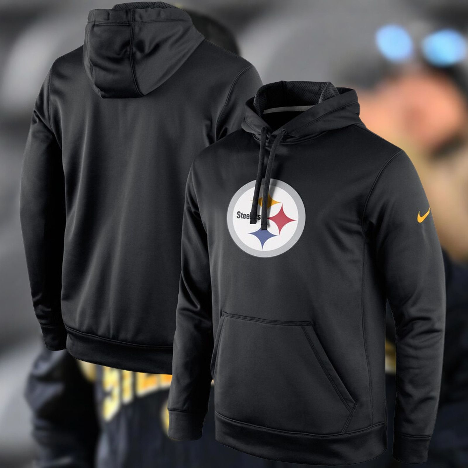 Nike Pittsburgh Steelers Nike Team Issued Circuit Pullover Sz L Size US L / EU 52-54 / 3 - 20 Thumbnail