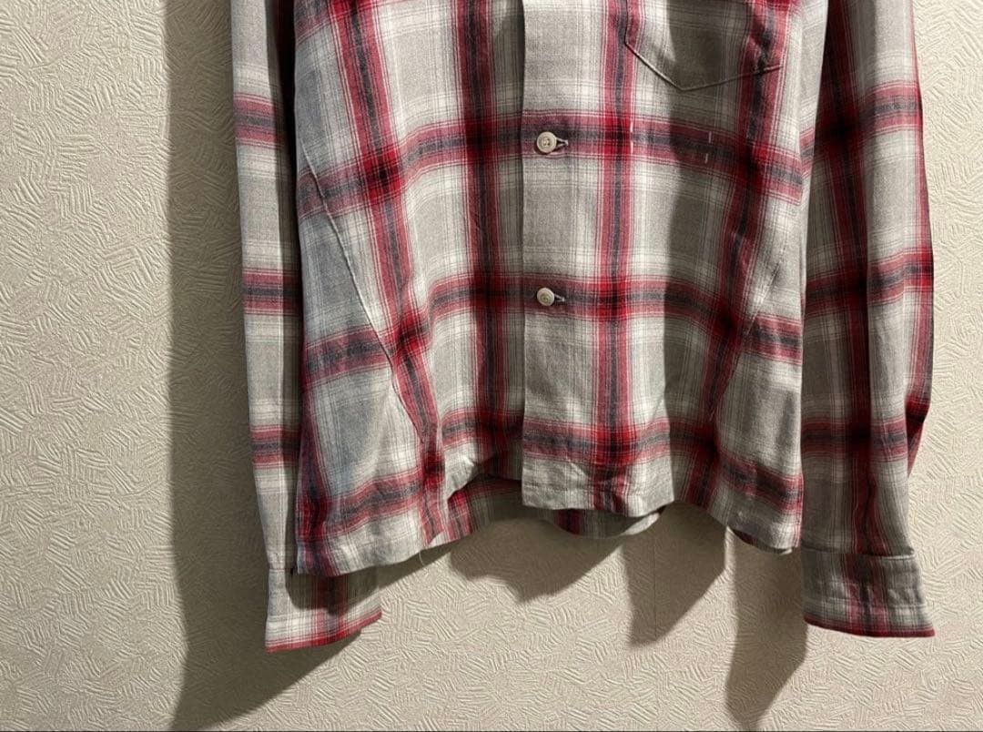 Number (N)ine Archive SS09 "The Lonesome Heroes" Plaid Camp Collar Shirt Size US M / EU 48-50 / 2 - 6 Thumbnail