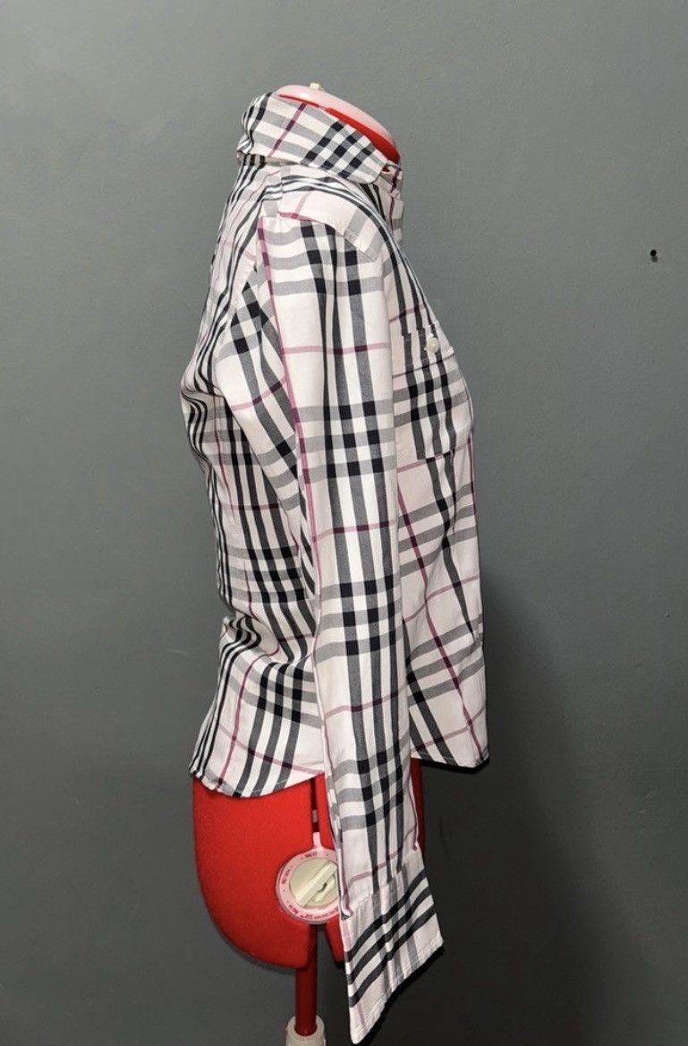 Burberry Burberry London Dusty Pink Nova Check Button Down sz XS Size XS / US 0-2 / IT 36-38 - 6 Thumbnail