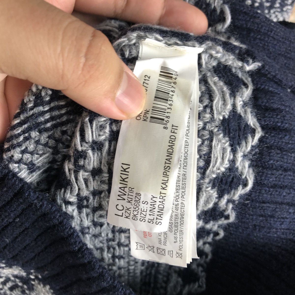 Homespun Knitwear LC Walkiki Blue Knitwear vintage sweatshirt #A2343 Size US S / EU 44-46 / 1 - 11 Thumbnail