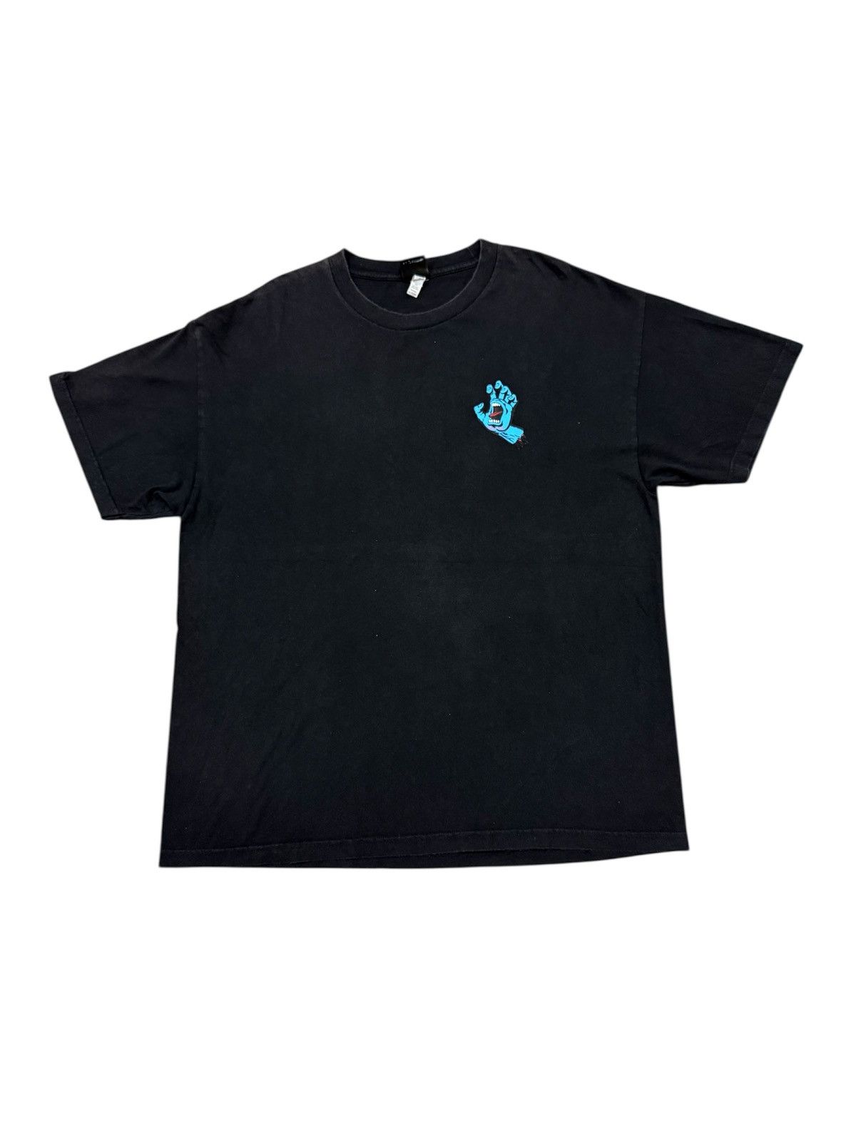 Santa Cruz Skateboards VINTAGE Y2K SANTA CRUZ SCREAMING HAND BACKHIT LOGO TSHIRT Size US XXL / EU 58 / 5 - 2 Thumbnail