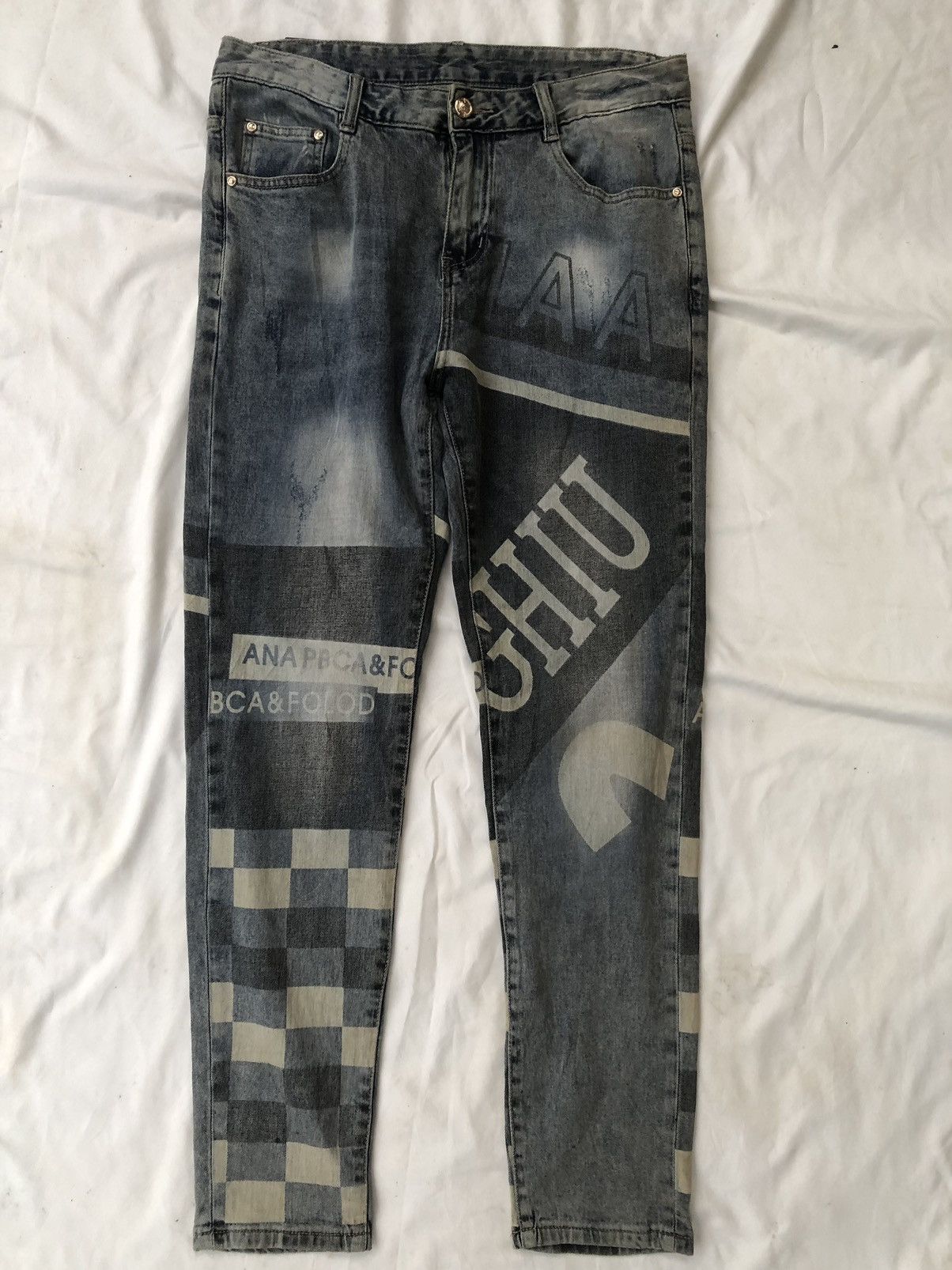 Hysteric Glamour Japanese Poem Artwork Denim Jeans Size US 32 / EU 48 - 1 Thumbnail