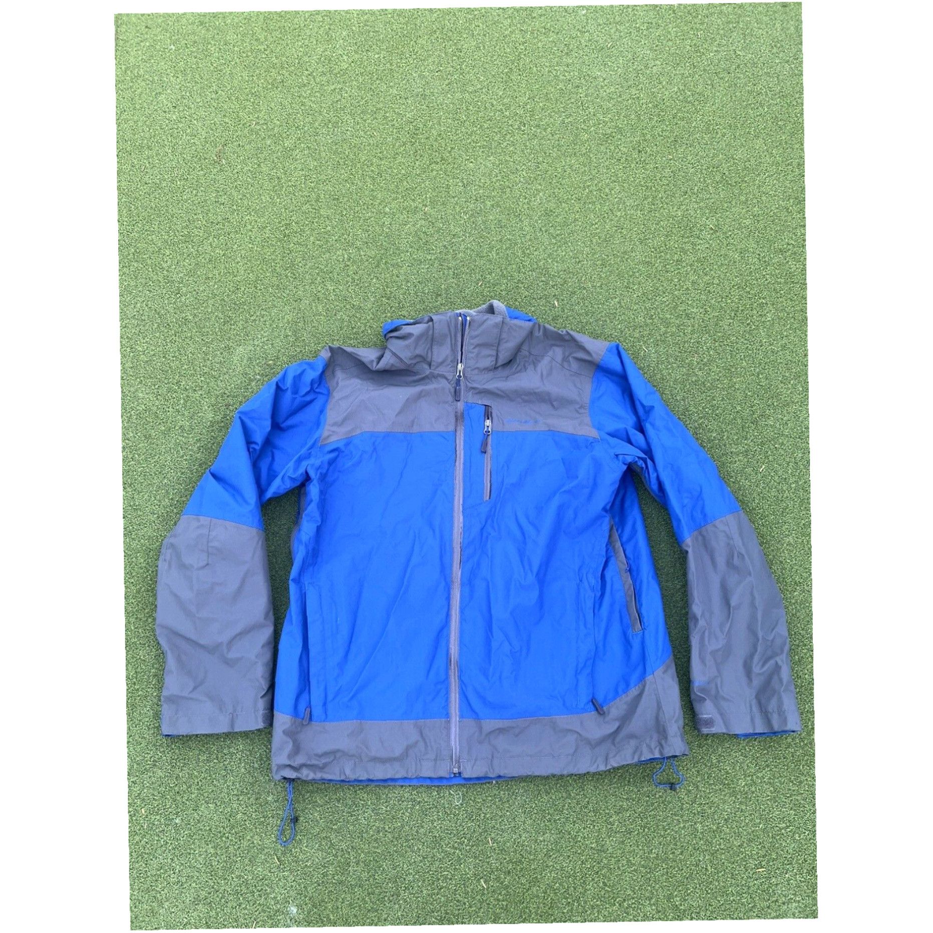 Eddie Bauer Eddie Bauer Weatheredge Rain Jacket Mens Large Blue Full Zip Shell Windbreaker Size US L / EU 52-54 / 3 - 1 Thumbnail