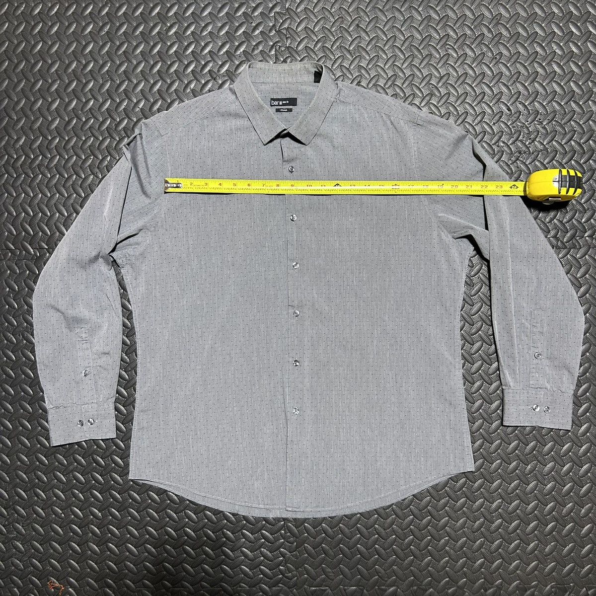 Bar III Bar III Dress Shirt Long Sleeve Geometric Mens XL 17 34-35 Size US XL / EU 56 / 4 - 5 Thumbnail