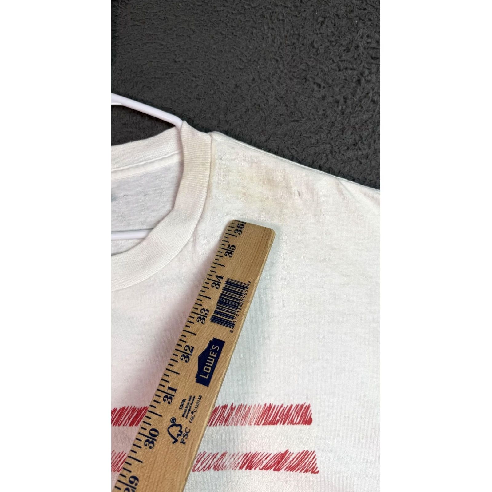 Delta VINTAGE Delta American Flag Shirt Mens XL White 90s Graphic Tee Patriotic USA Flag Crew Neck Cotton Short Sleeve Mens Size US XL / EU 56 / 4 - 6 Thumbnail