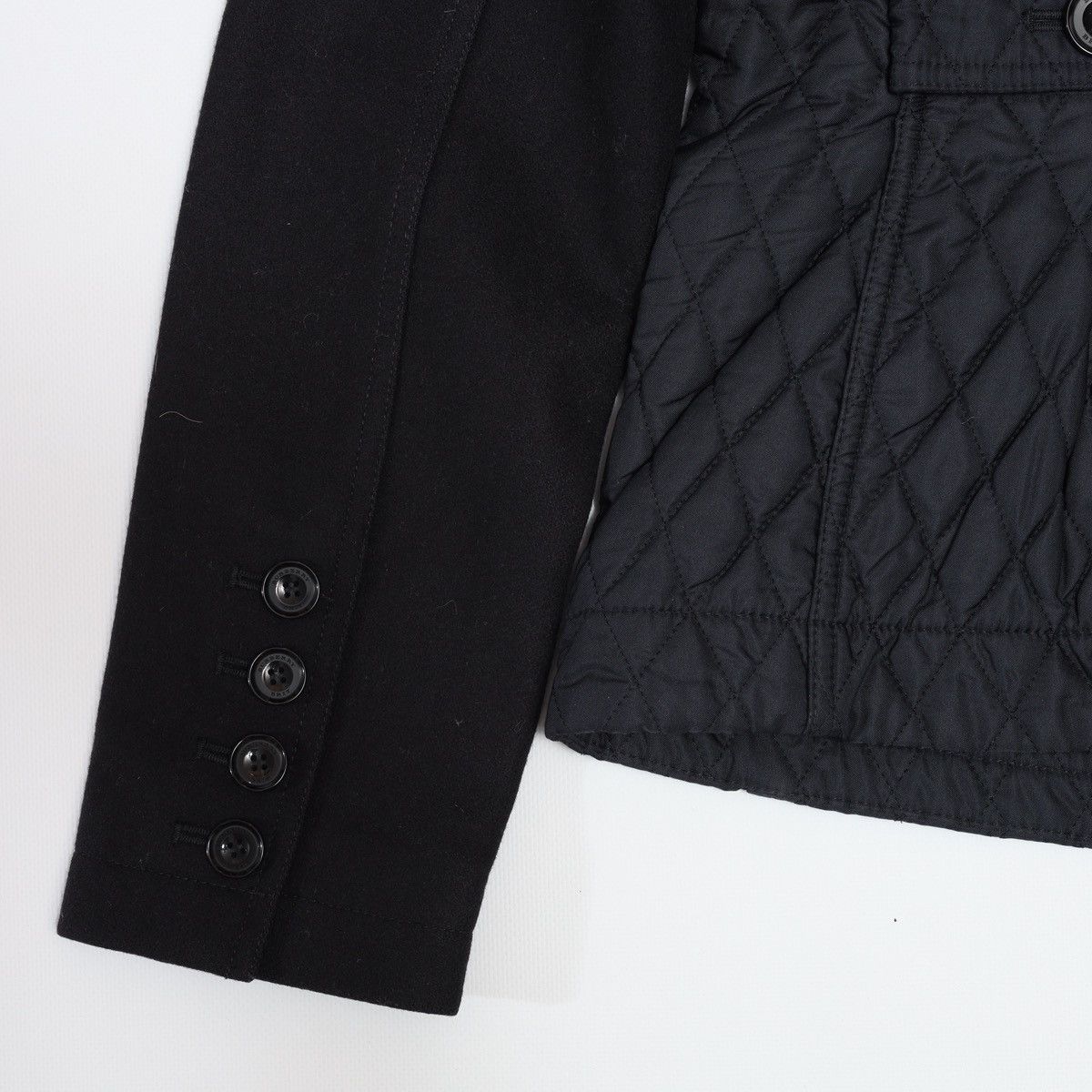 Burberry Burberry Brit Quilted Jacket With Wool Sleeve Navy Size S / US 4 / IT 40 - 15 Thumbnail