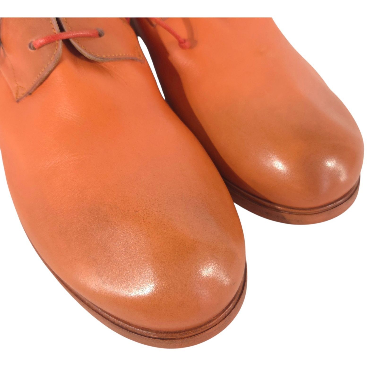 Marsell Marsell Grained Leather Derby Shoes US 11 EU 44 Mens Orange Size US 11 / EU 44 - 3 Thumbnail
