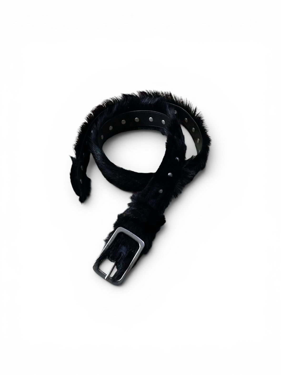Dries Van Noten Dries Van Noten Studded Fur Belt Size ONE SIZE - 2 Thumbnail