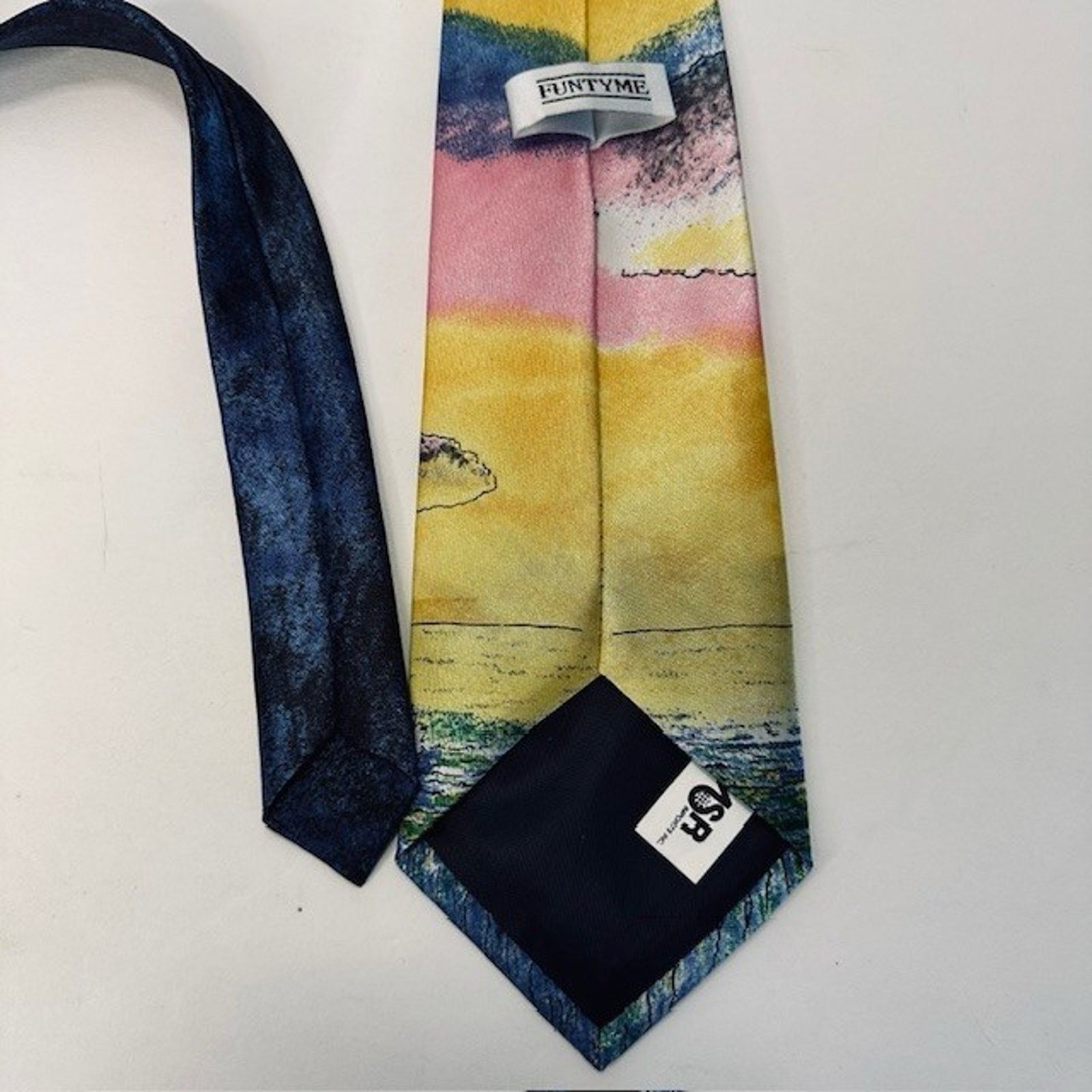 Other Funtyme Men's Necktie Tie Polyester Lighthouse 60" x 3 3/8" Size ONE SIZE - 3 Thumbnail