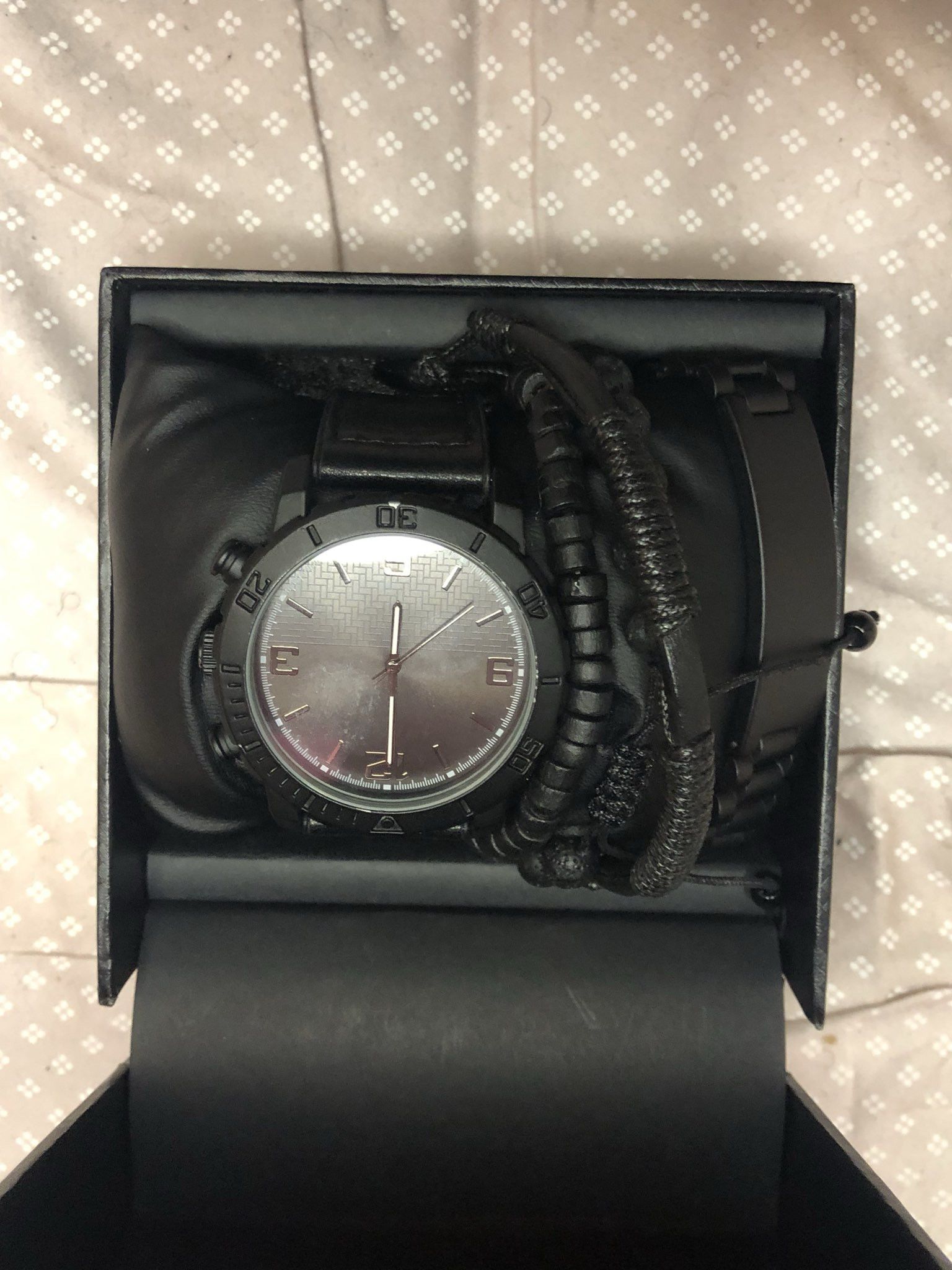 Other Black Watch Set with Bracelets needs battery Size ONE SIZE - 3 Thumbnail