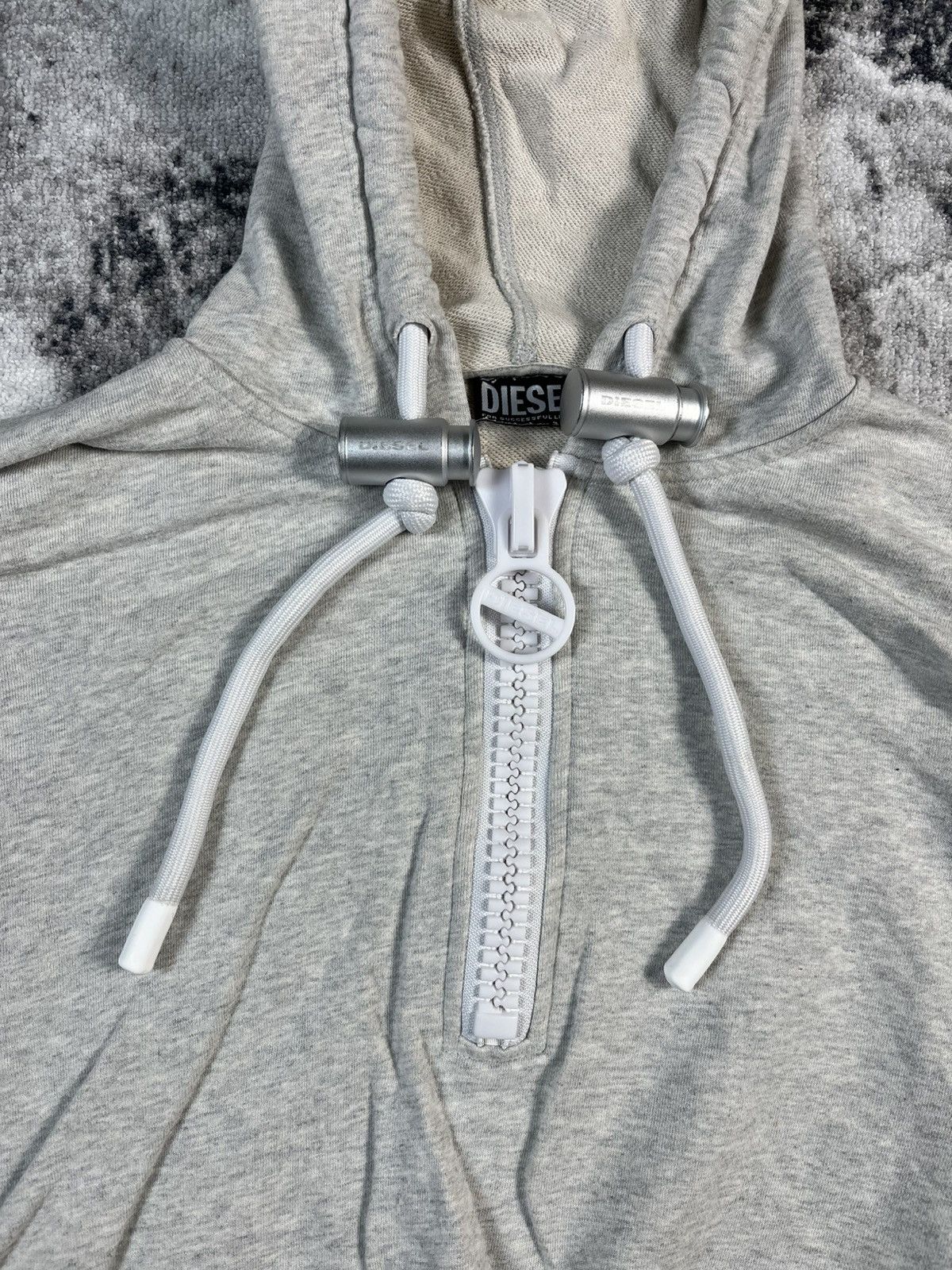 Diesel Diesel Cropped Half Zip Hoodie Big Hardware Size S / US 4 / IT 40 - 6 Thumbnail