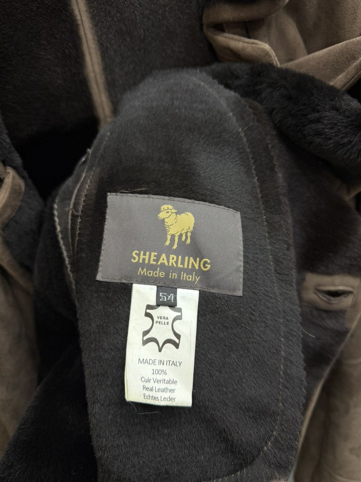 Other Men’s Shearling Sheepskin Coat Brown Size 54 Size US L / EU 52-54 / 3 - 8 Thumbnail