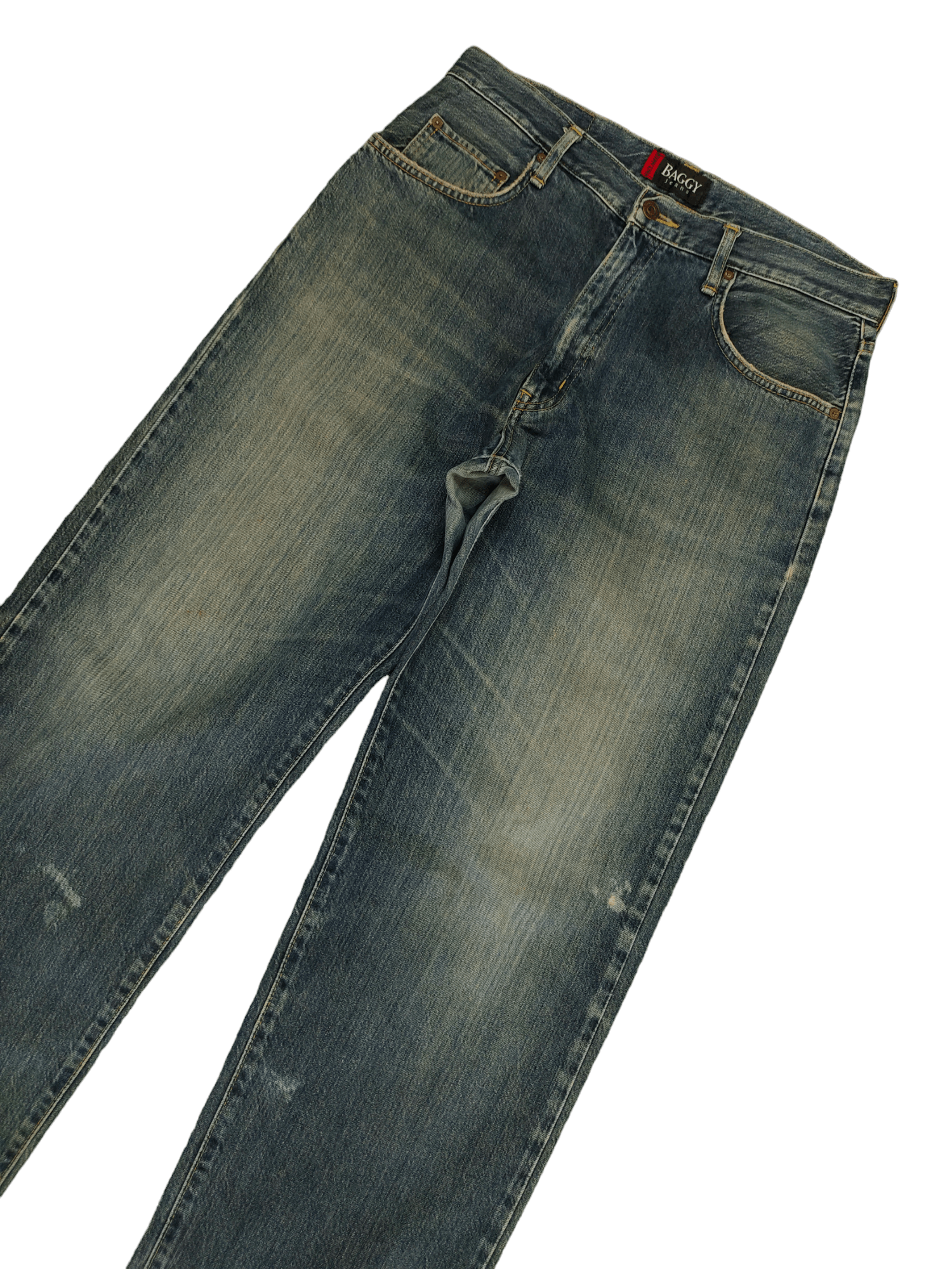 Kapital Vintage Edwin Distress Patina Baggy Denim Pants Size US 32 / EU 48 - 5 Thumbnail