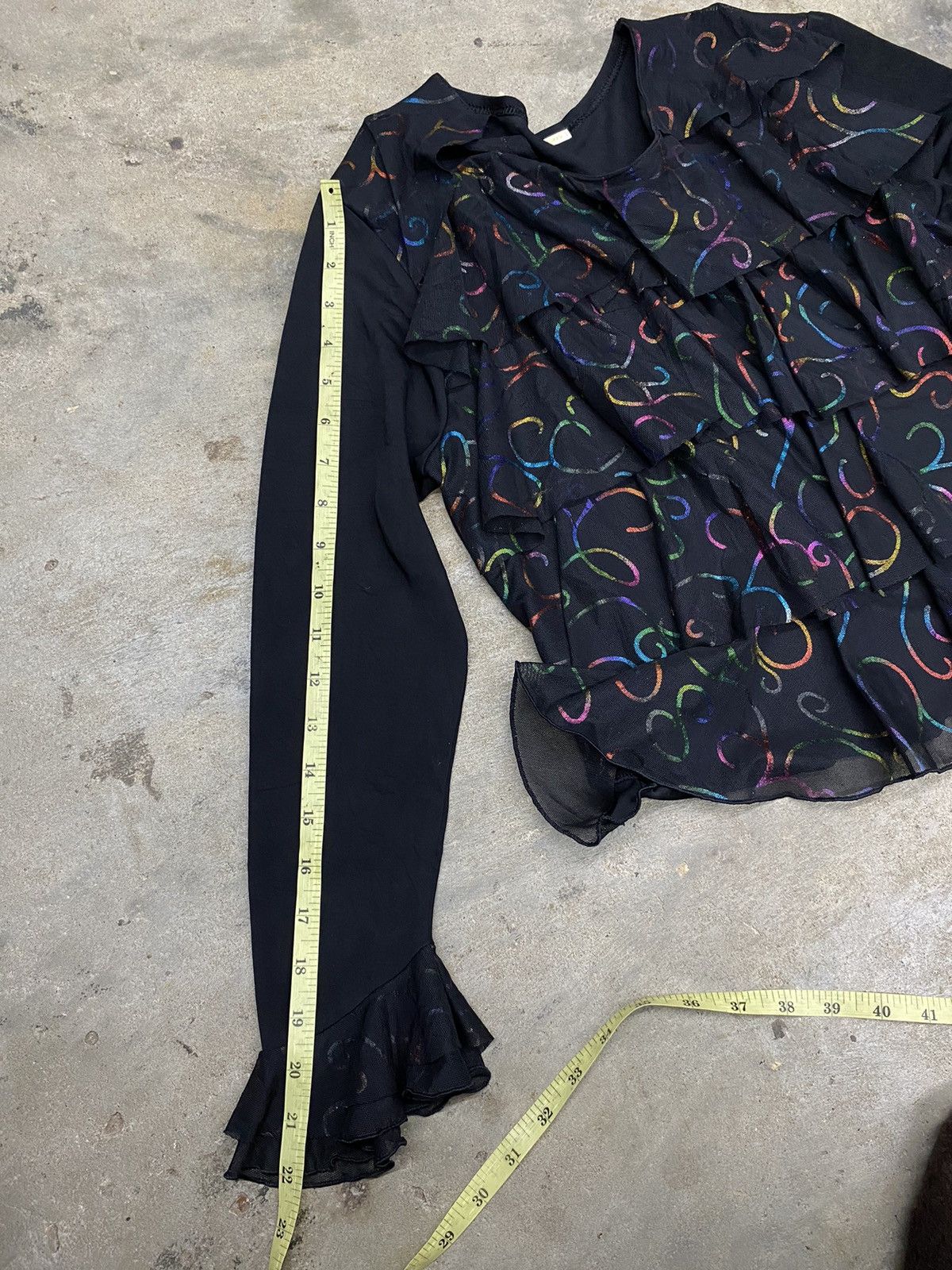 If Six Was Nine × Japanese Brand × Tsumori Chisato ISSEY MIYAKE YOHJI STYLE blouses abstract avant garde pyrami Size S / US 4 / IT 40 - 13 Thumbnail
