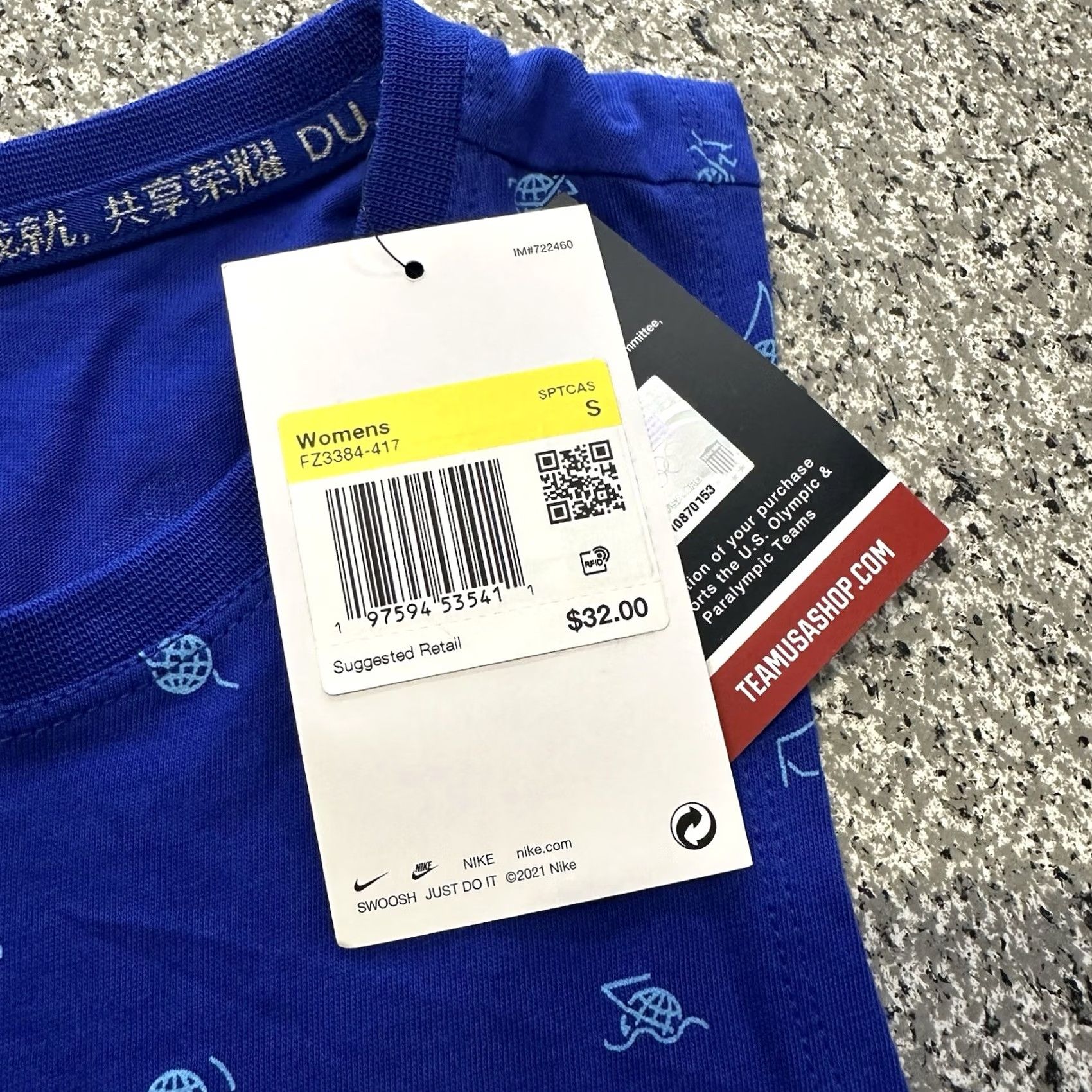 Nike Nike Team USA Tank Women S Blue USA Olympic Activewear Shirt XS- S Size S / US 4 / IT 40 - 3 Thumbnail