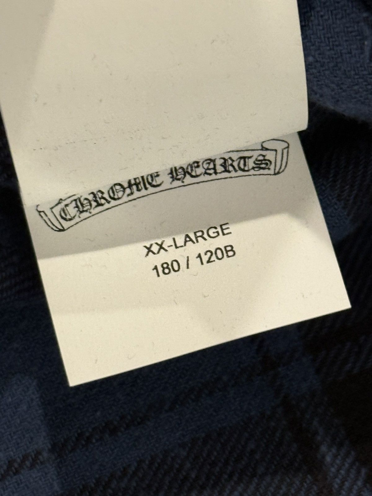 Chrome Hearts Mini Plus Print Blue Loose Ends Cross Patch Flannel Size US XXL / EU 58 / 5 - 9 Thumbnail