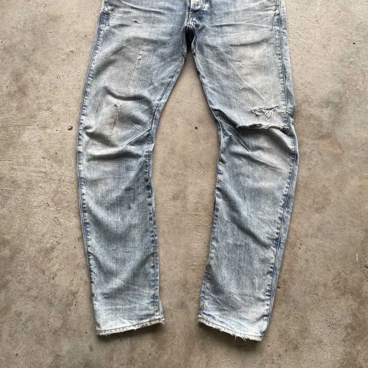 G-Star Vtg G Star Raw Distressed LightWash Faded Jeans Pants W34 Size US 34 / EU 50 - 5 Thumbnail