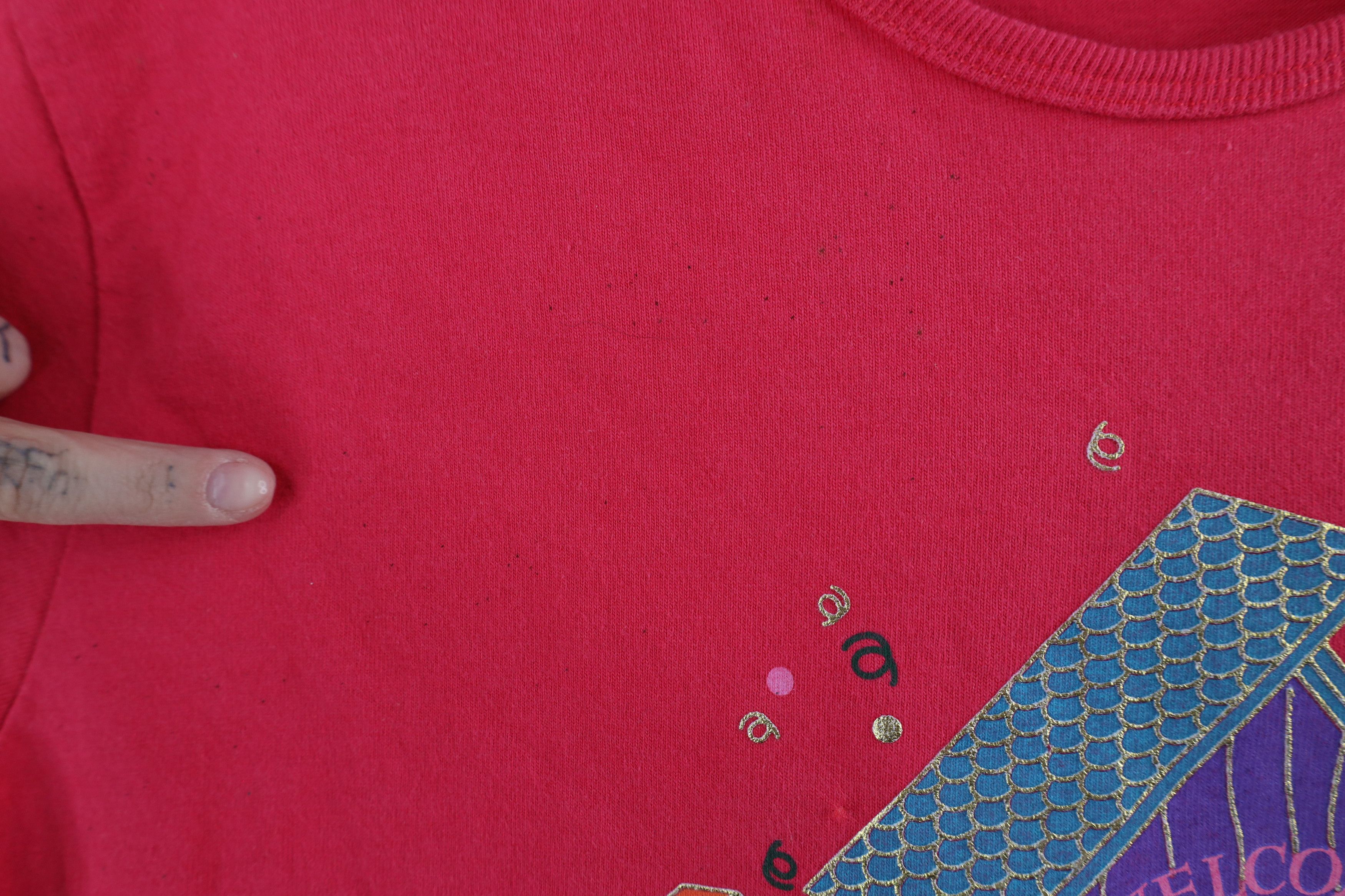 Vintage Vintage 90s Streetwear Flower Birdhouse T-Shirt Pink Size L / US 10 / IT 46 - 7 Thumbnail