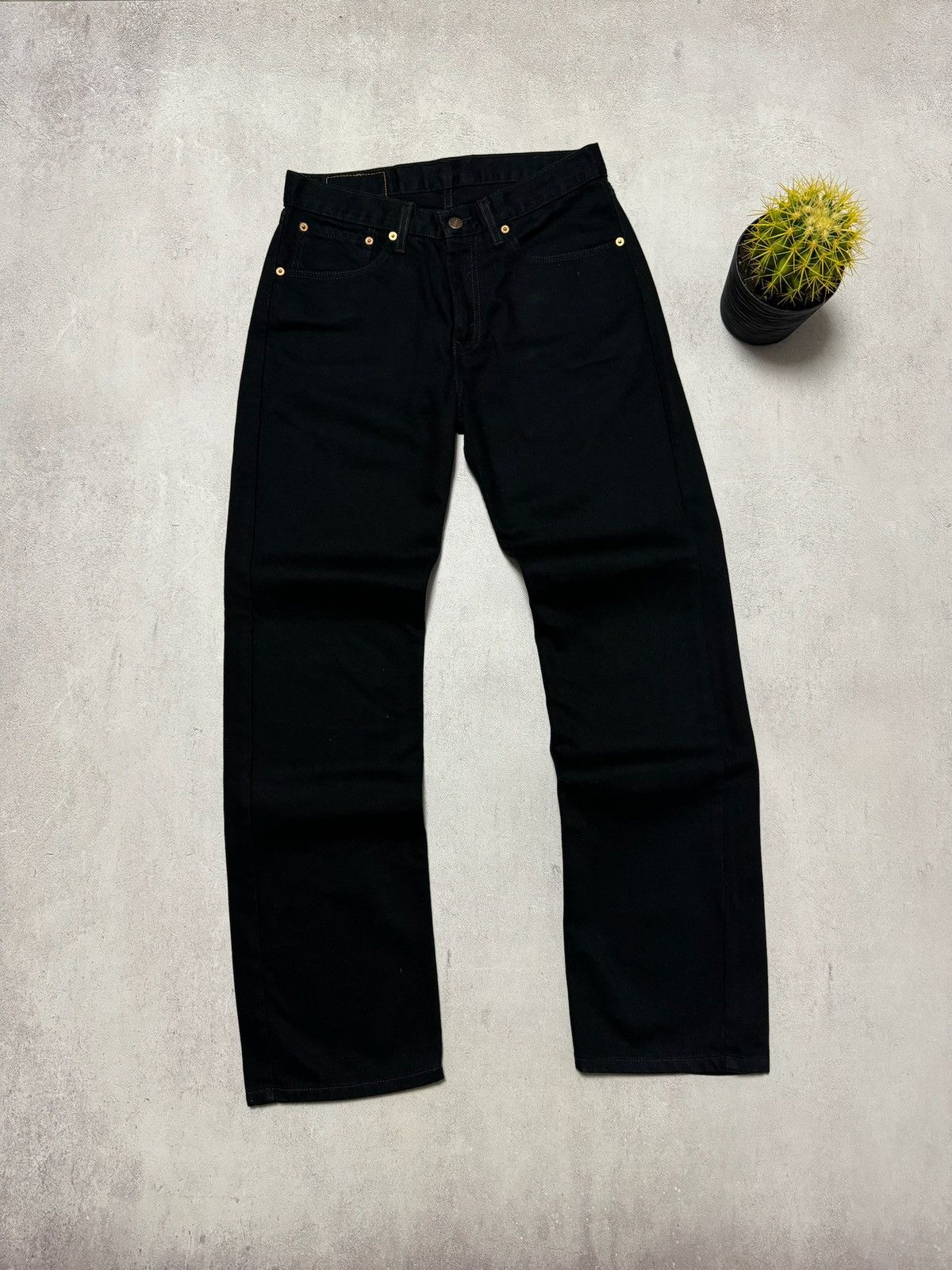Levi's × Vintage Vintage Levis 751 Jeans Denim Pants Straight Black Y2K 90s Size US 32 / EU 48 - 5 Thumbnail