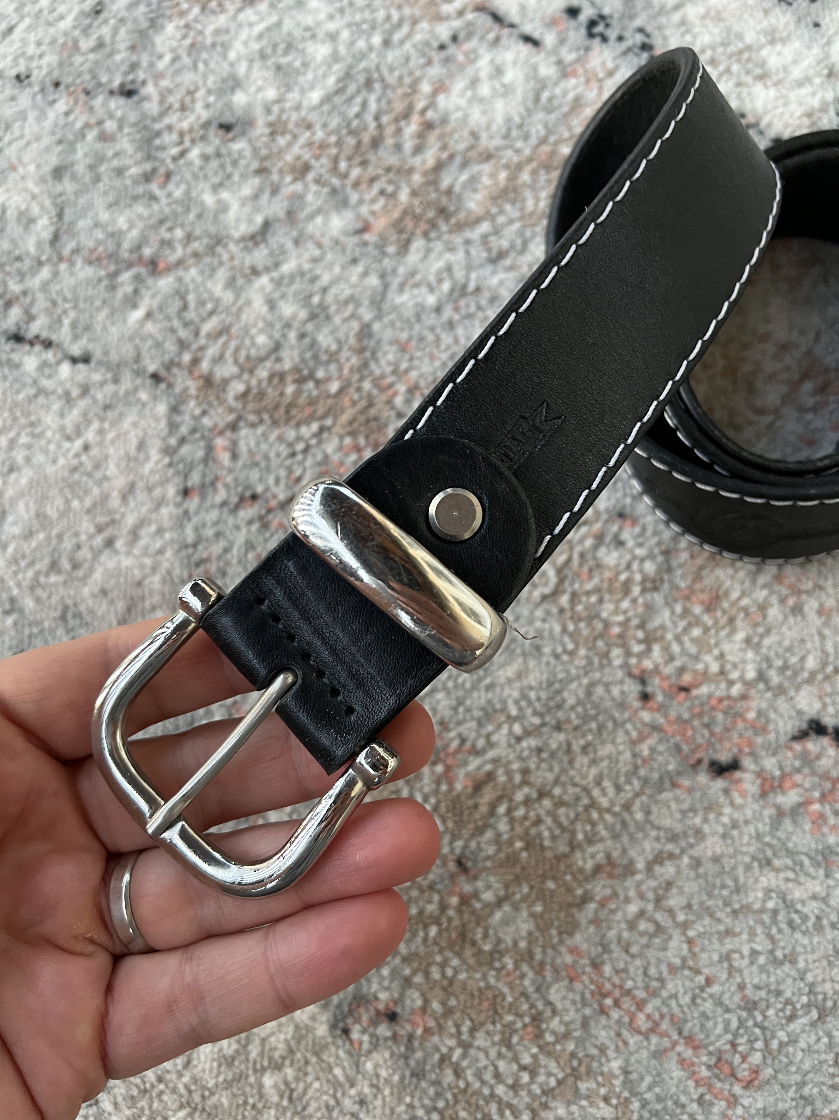 Wrangler Wrangler Leather belt Size ONE SIZE - 2 Thumbnail