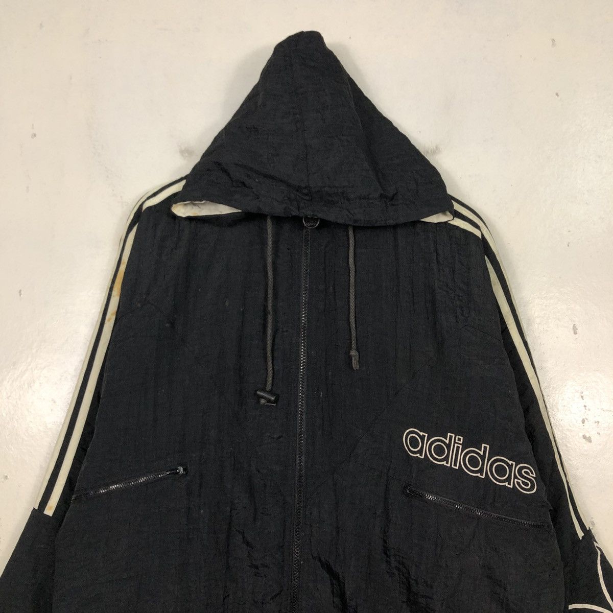 Adidas 📌Vintage Zipper Hoodie Jacket Adidas Big Logo Size US M / EU 48-50 / 2 - 5 Thumbnail