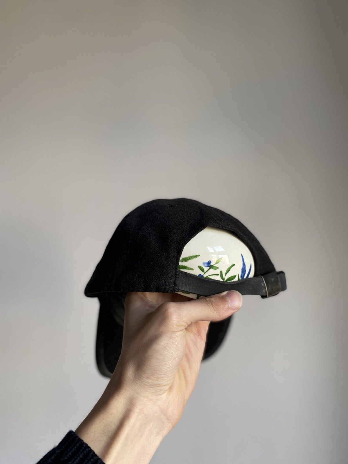 Nike × Vintage Vintage Red Tag Nike Black Leather Cap 5-Panel Size ONE SIZE - 10 Thumbnail