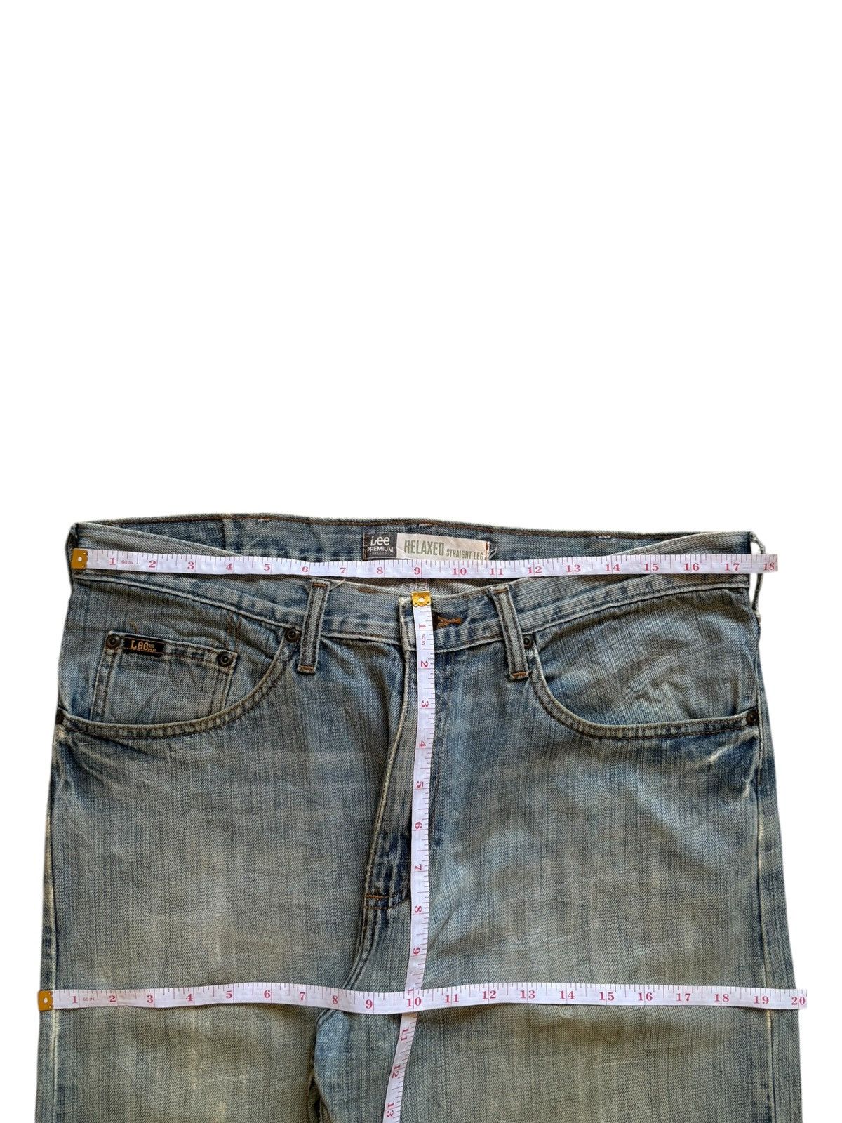 Lee Vintage Lee Relaxed Faded Mud Wash Distressed Jeans Size US 35 - 12 Thumbnail