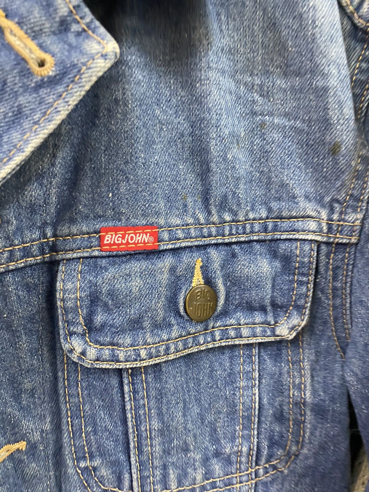 Big John × Vintage Vtg Big John Denim Jacket Size US S / EU 44-46 / 1 - 10 Thumbnail