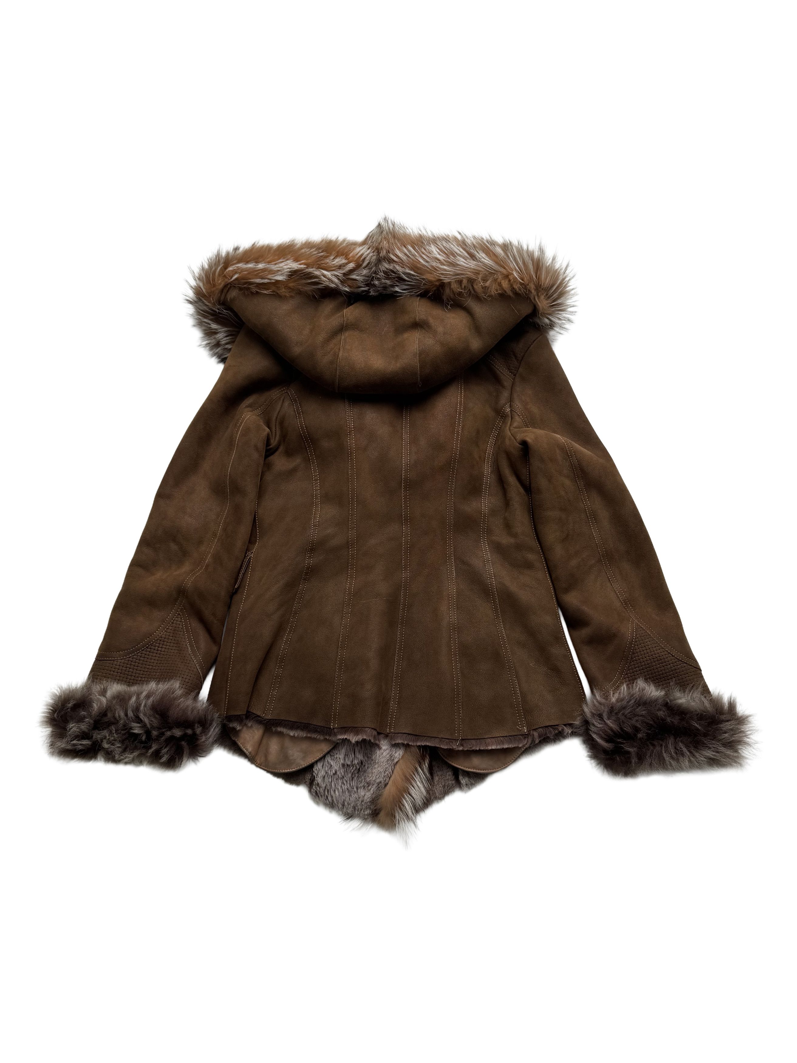 Japanese Brand Vintage Genuine Leather/Real Fur Hooded Jacket Size M / US 6-8 / IT 42-44 - 18 Thumbnail