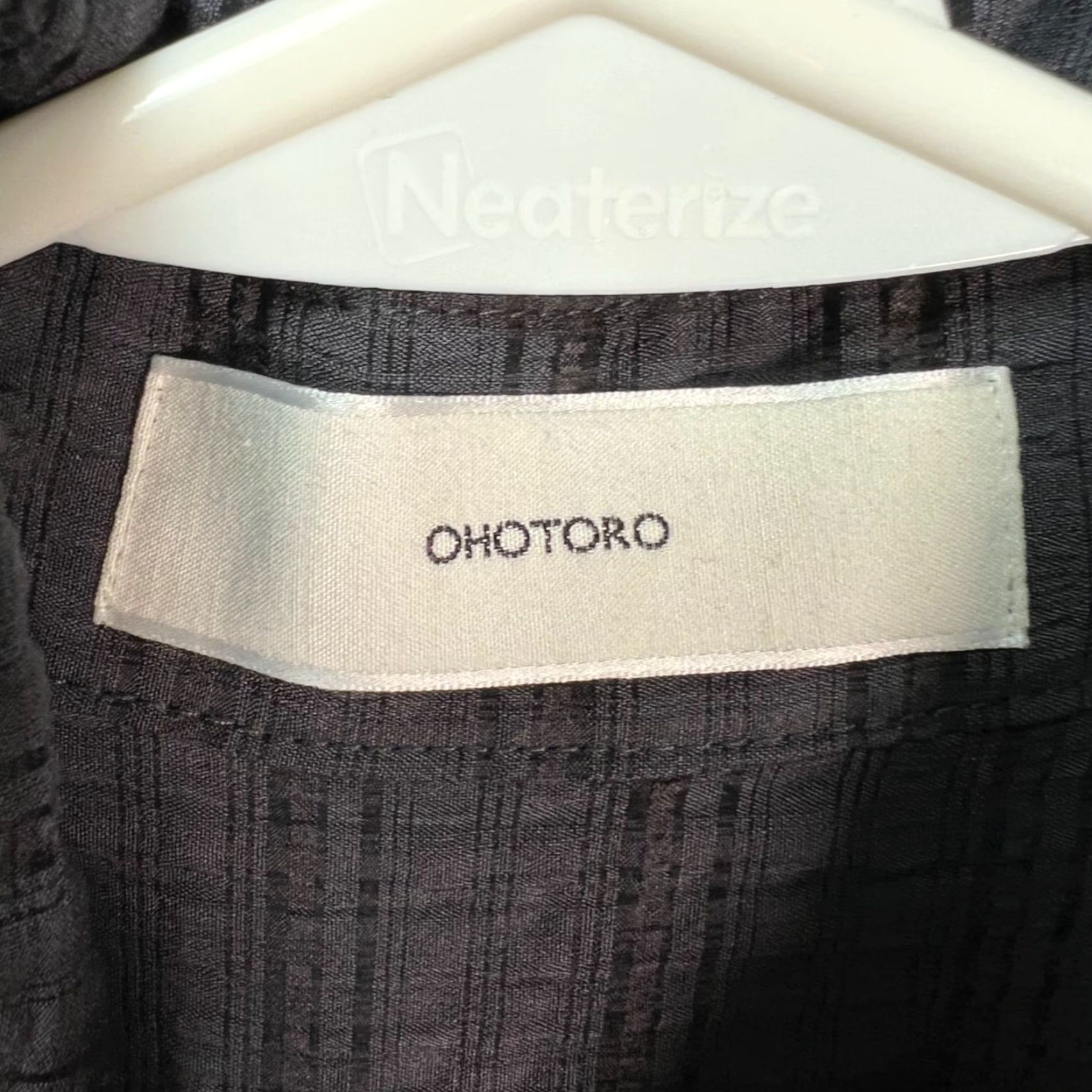 Vintage Ohotoro Mens Large Dark Gray Melange Check Long Sleeve Button-Up Shirt Size US L / EU 52-54 / 3 - 3 Thumbnail