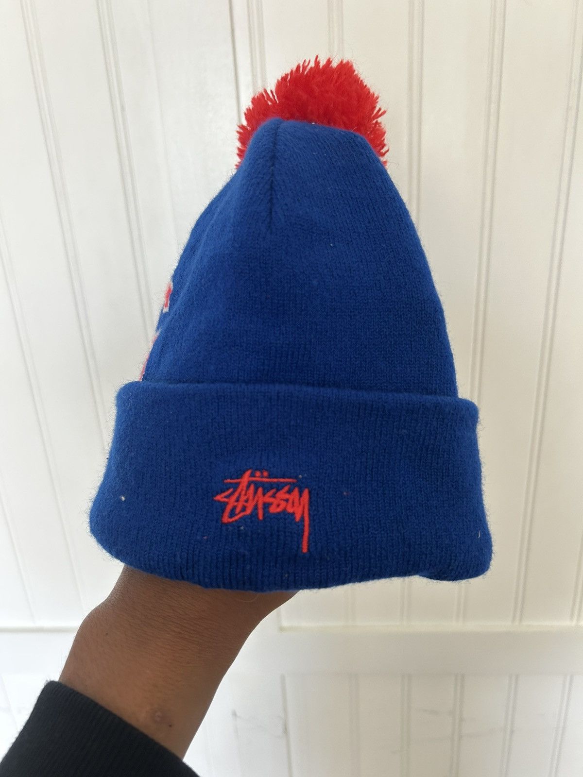 Stussy Vintage Stüssy Cleveland Indians Pom Beanie Y2K Rare Size ONE SIZE - 2 Thumbnail