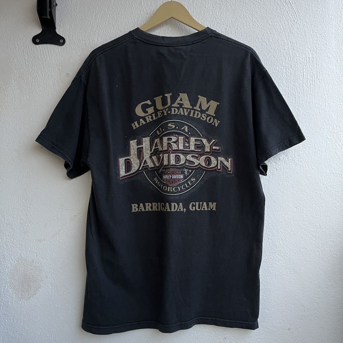 Harley Davidson Vintage Y2K Harley Davidson Barrigada Guam TShirt Size US L / EU 52-54 / 3 - 2 Thumbnail