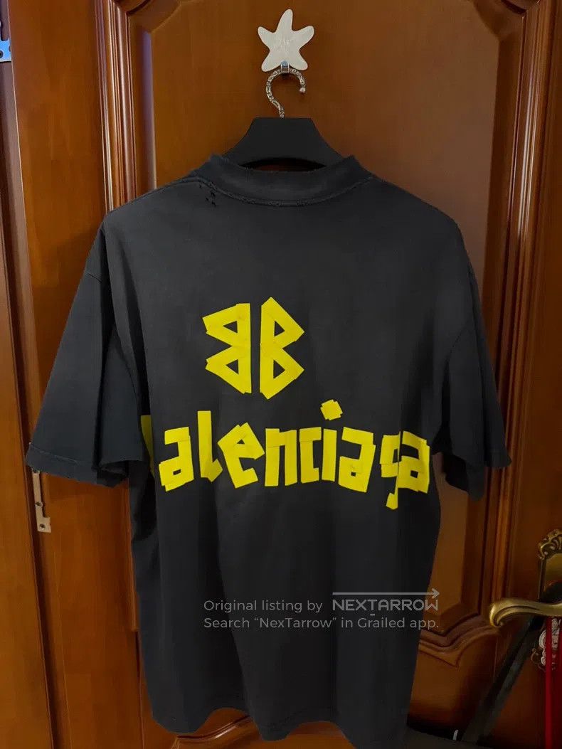 Balenciaga Balenciaga Tape Short Sleeve Size US XS / EU 42 / 0 - 2 Thumbnail